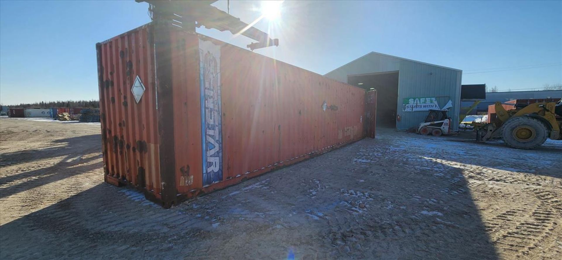 sea container, 40 ft. (delayed removal date applies) (Asset Location: Hallnor Yard) {Day 1} [TAG - Image 2 of 2