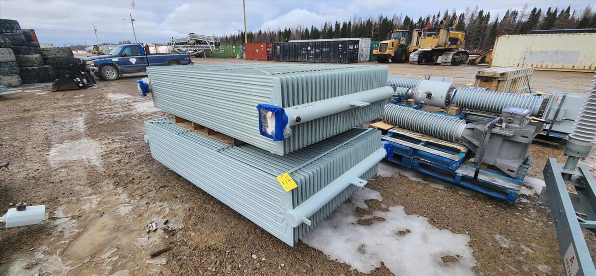 (2) ATP radiators, approx. 20 in. x 101 in. x 57 in. height (Asset Location: Hallnor Yard) {Day
