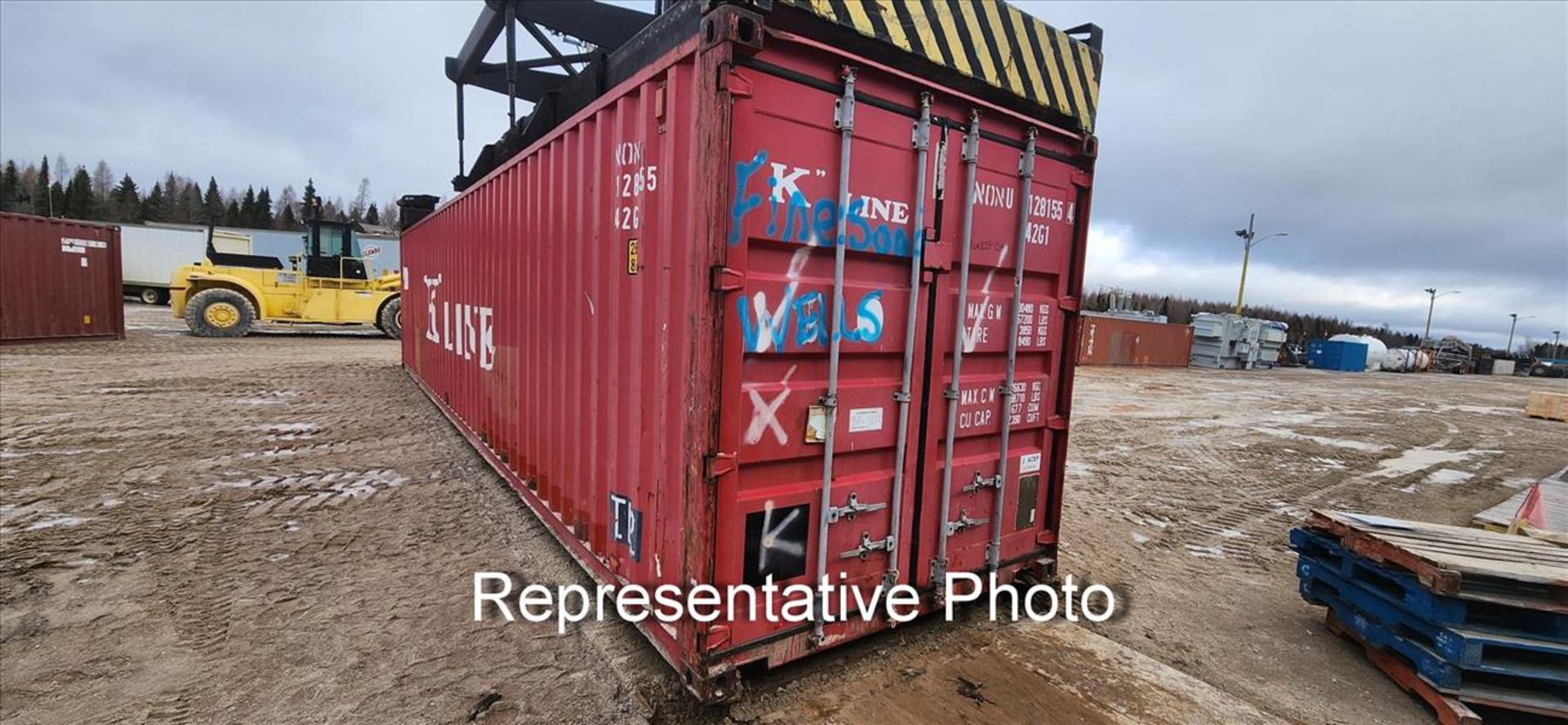 sea container, 40 ft. (delayed removal date applies) (Asset Location: Hallnor Yard) {Day 1} [TAG - Image 2 of 2