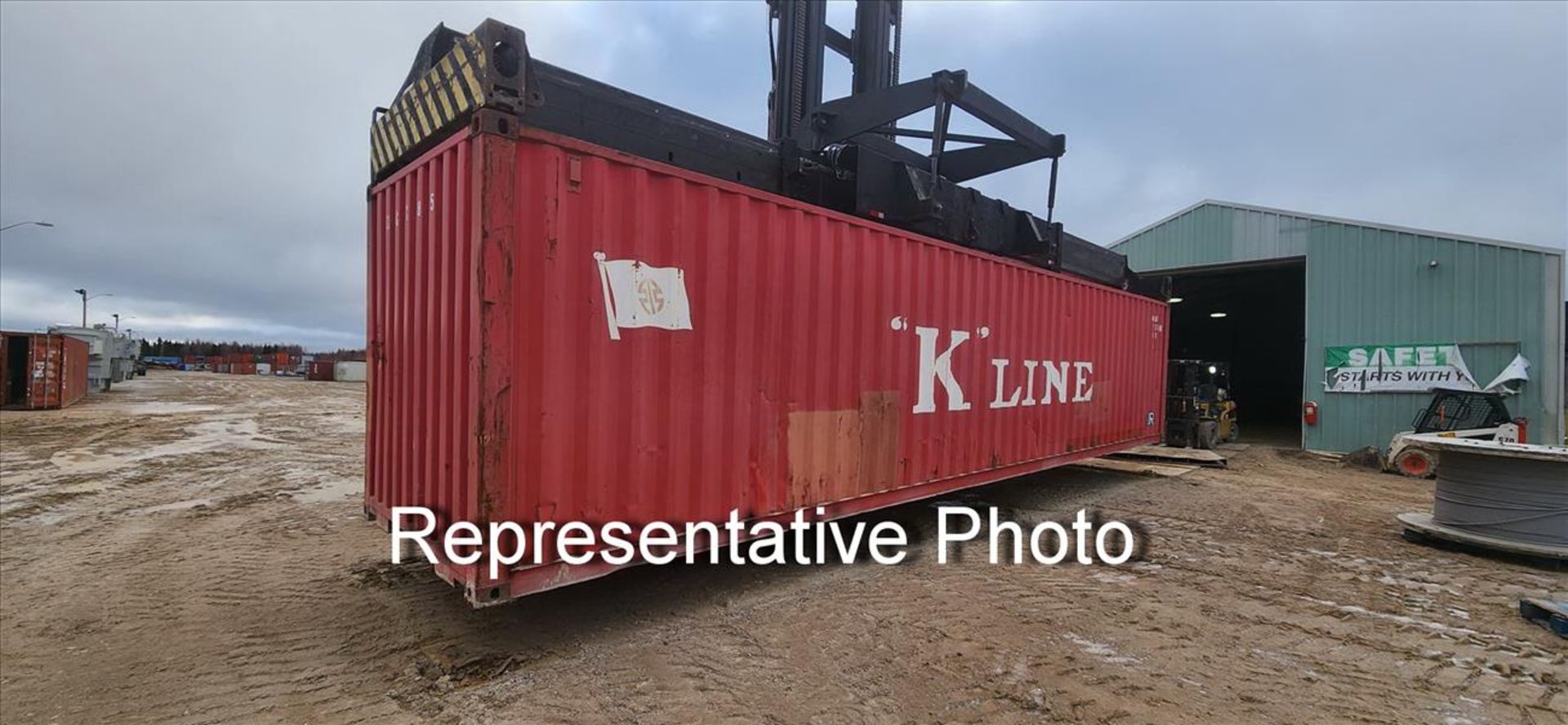 sea container, 40 ft. (delayed removal date applies) (Asset Location: Hallnor Yard) {Day 1} [TAG