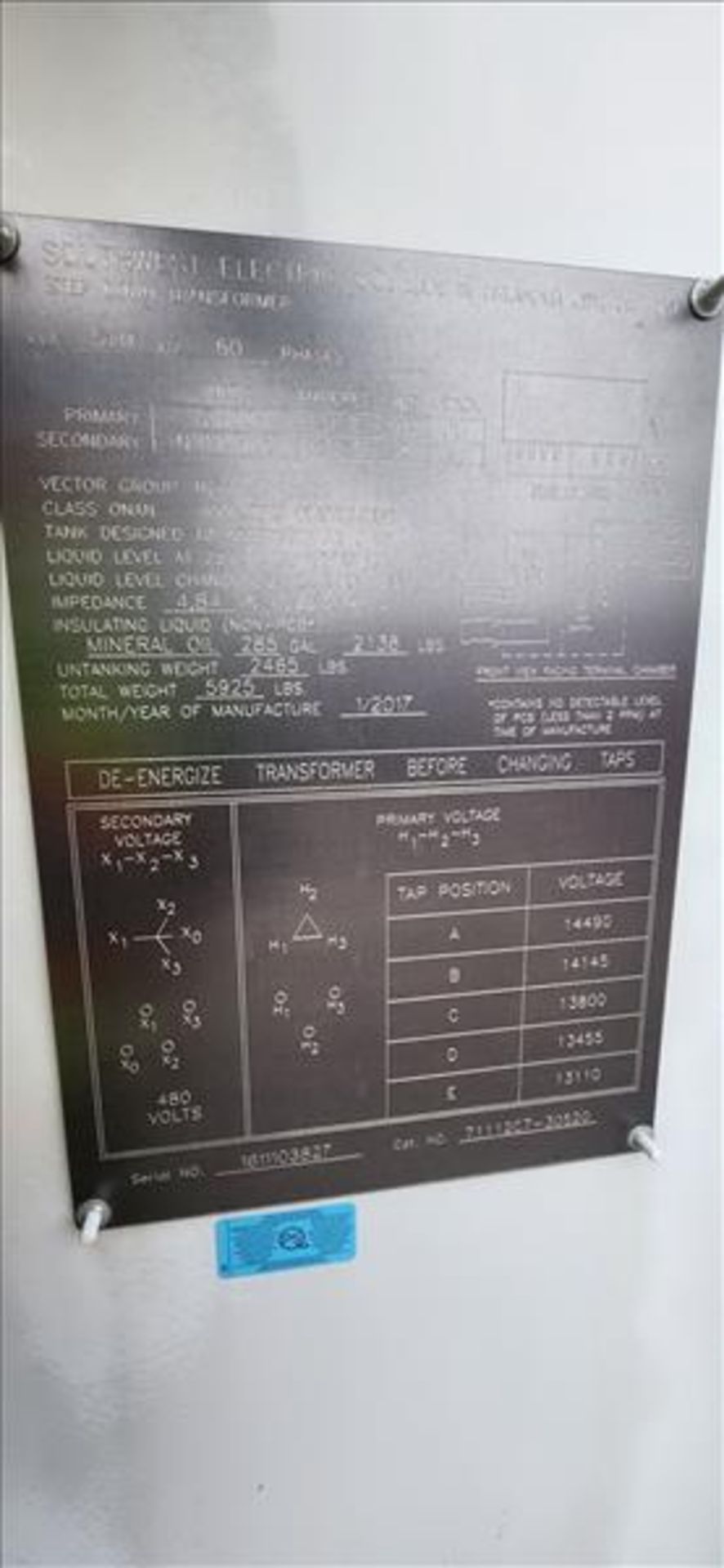 dewatering skid, incl.: BakerHughes ElectroSpeedAdvantage VFD, mod. 4500-4-ADV-6P, ser. no. 14103097 - Image 8 of 8