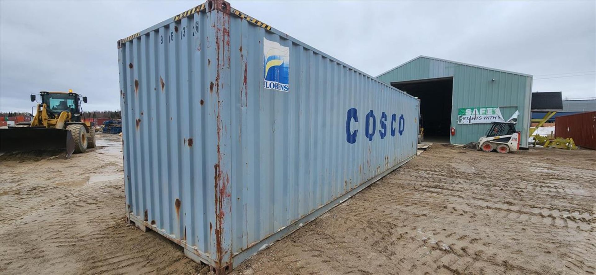 sea container, 40 ft. (delayed removal date applies) (Asset Location: Hallnor Yard) {Day 1} [TAG - Image 2 of 2