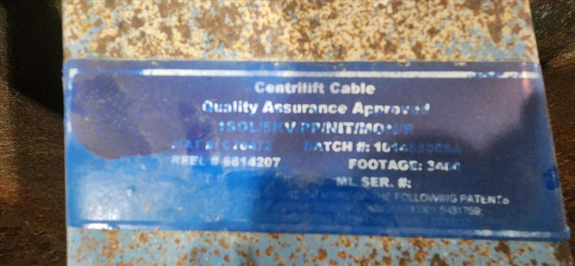 reel of cenrilift cable, 150L/5KV/PP/NIT/MON/R, MAT C70472, 2400 ft. (Subject to confirmation. The - Image 2 of 2