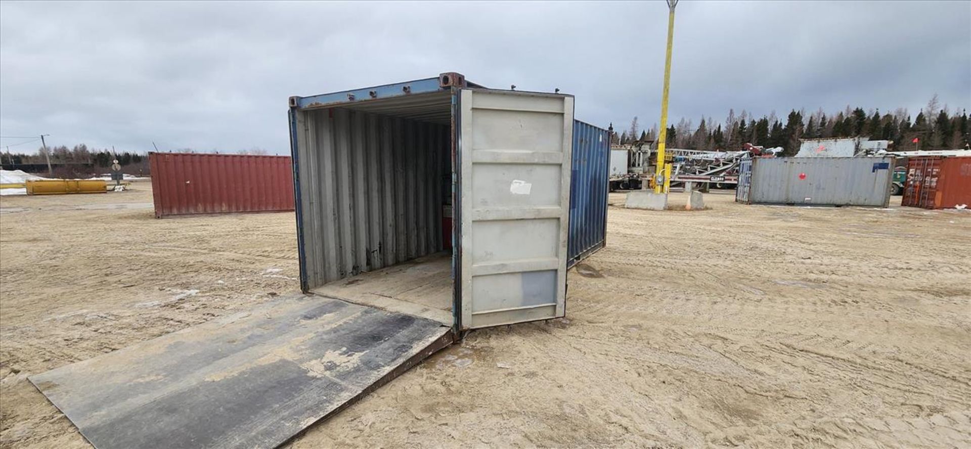 sea container, 20 ft. (delayed removal date applies) (Asset Location: Hallnor Yard) {Day 1} [TAG