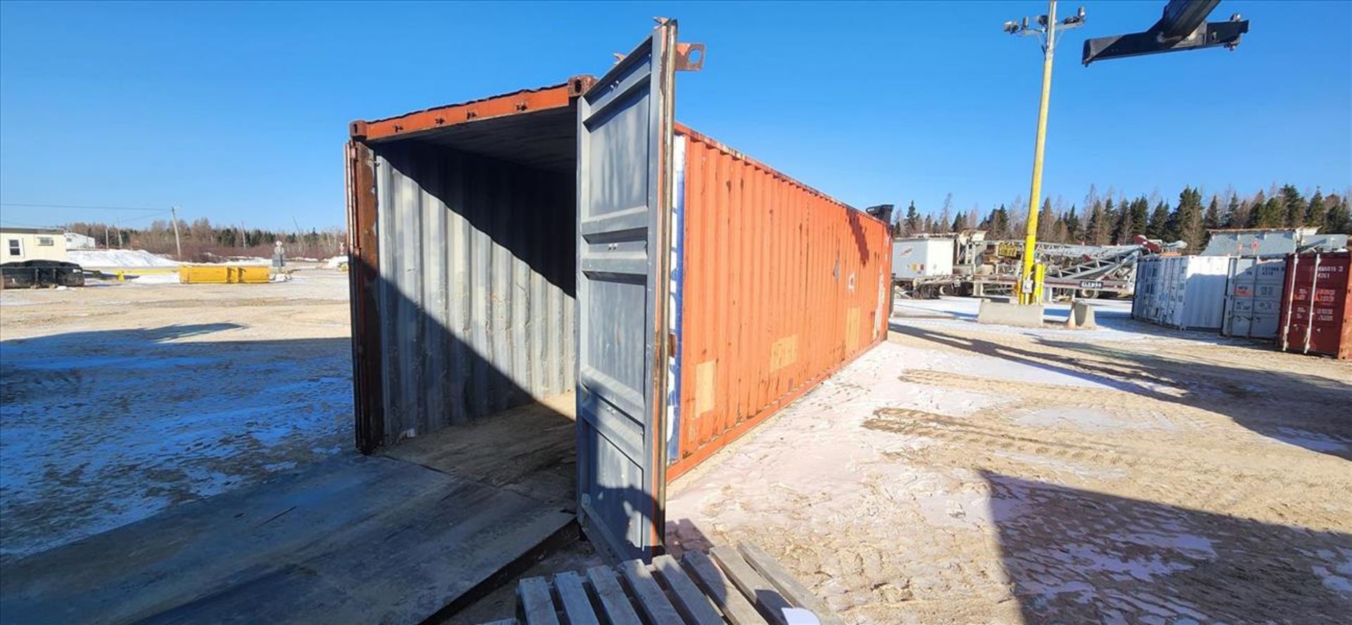 sea container, 40 ft. (delayed removal date applies) (Asset Location: Hallnor Yard) {Day 1} [TAG