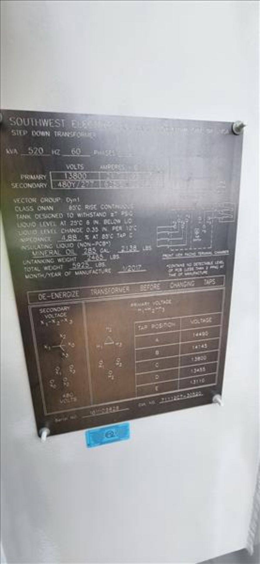 dewatering skid, incl.: BakerHughes ElectroSpeedAdvantage VFD, mod. 4500-4-ADV-6P, ser. no. 14101473 - Image 8 of 8