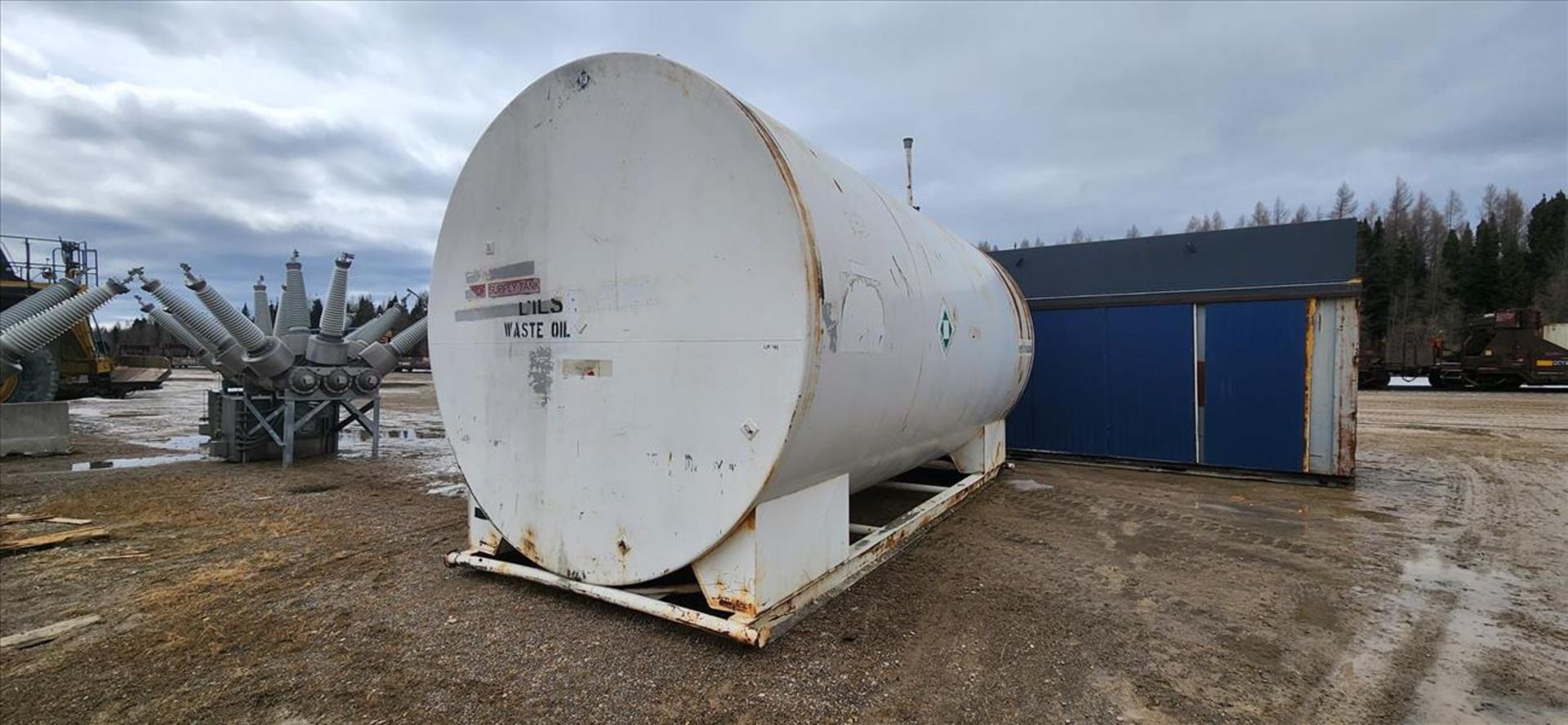 AGI Envirotank flammable liquids tank, 50000 L, skid-mounted (Asset Location: Hallnor Yard) {Day