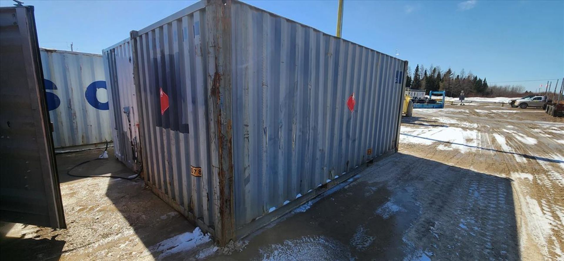 sea container, 20 ft. (delayed removal date applies) (Asset Location: Hallnor Yard) {Day 1} [TAG - Image 2 of 2