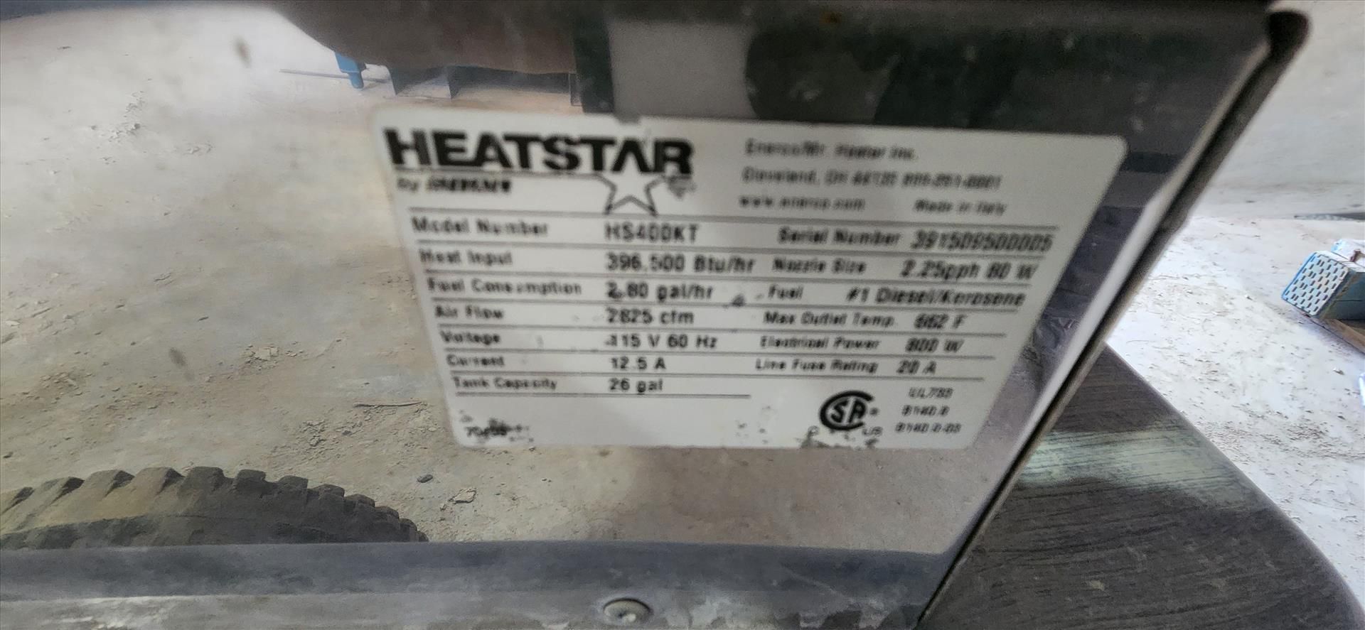 Stal heat canon, mod. HeatStar HS400KT, diesel/kerosene, 395500 btu/hr (requires repair) {Day 2} [ - Image 3 of 3