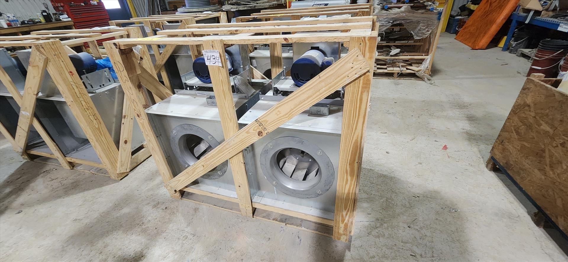 (2) NEW ILG in-line centrifugal fans, mod. SQBA15ND8363, 2 hp {Day 2} [TAG 1243 / LOC 128155-4]