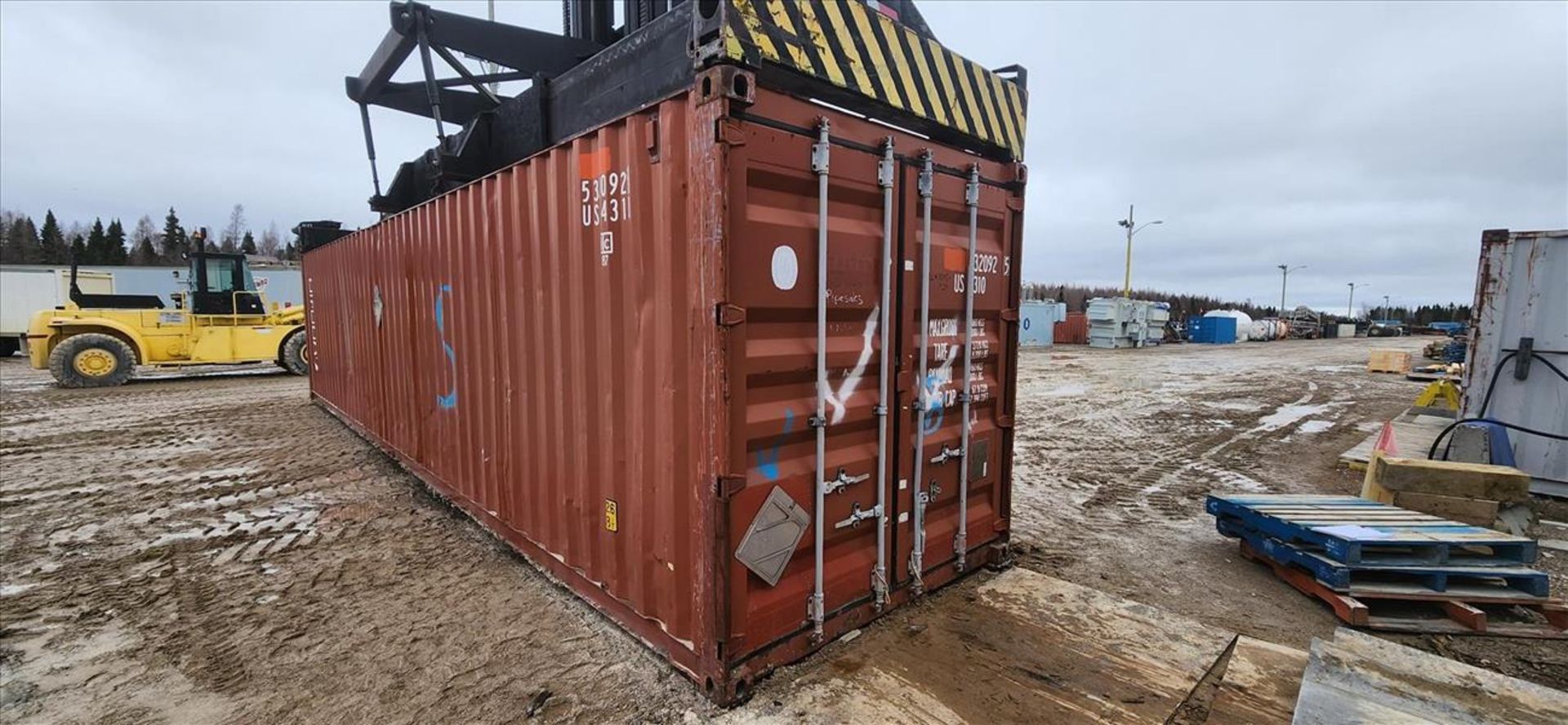 sea container, 40 ft. (delayed removal date applies) (Asset Location: Hallnor Yard) {Day 1} [TAG