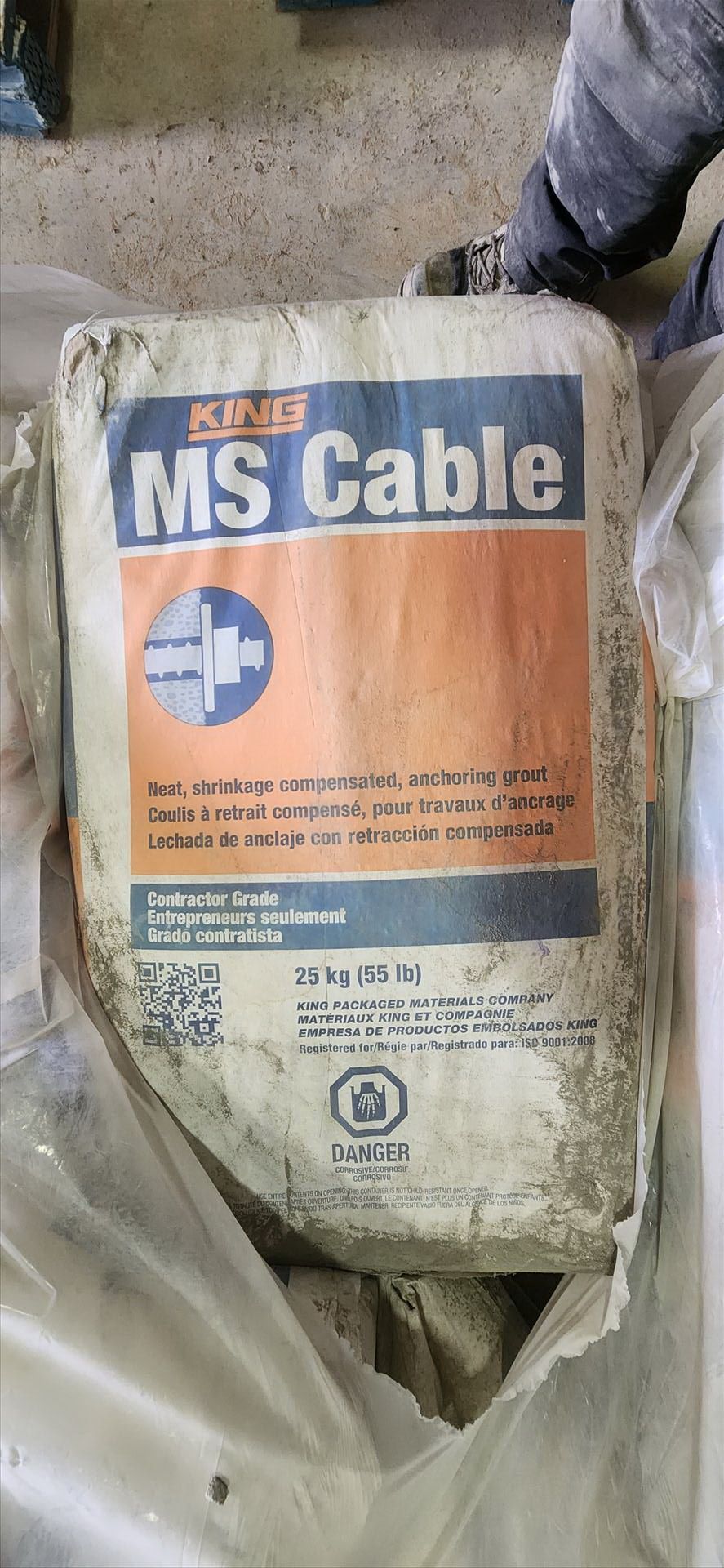 (1 skid) King MS cable anchoring grout {Day 2} [TAG 1345 / LOC 670491-2]
