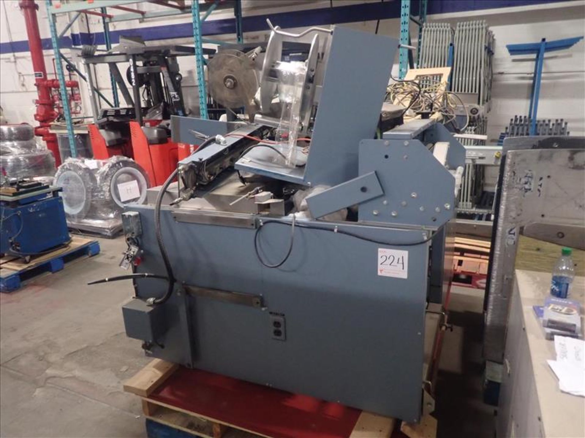 RBS automatic sealing machine, mod. RALS, ser. no. 38-0073, size 20 x 24 w/ rewinder and Label-All - Image 6 of 11