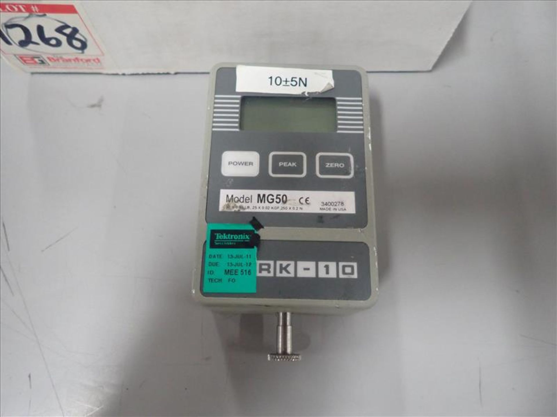 (19) Tektronix MG50 digital force gauges - Image 2 of 2