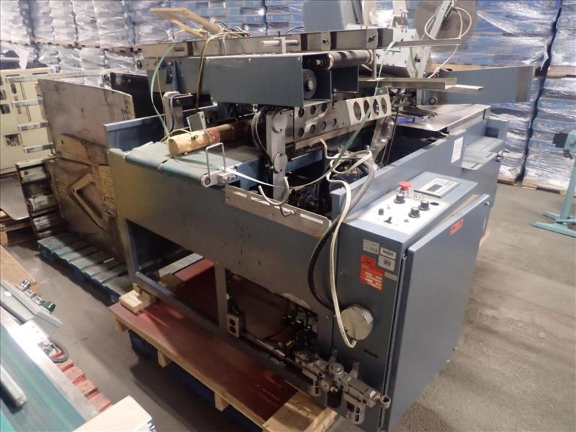 RBS automatic sealing machine, mod. RALS, ser. no. 38-0073, size 20 x 24 w/ rewinder and Label-All - Image 5 of 11