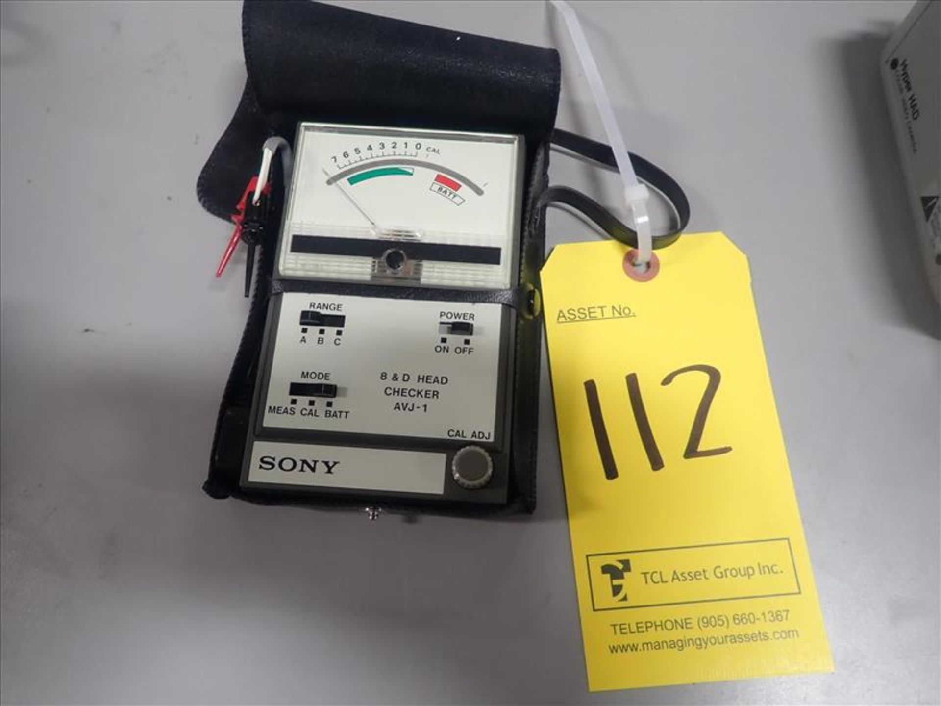 Sony AVJ-1 8 and D head checker