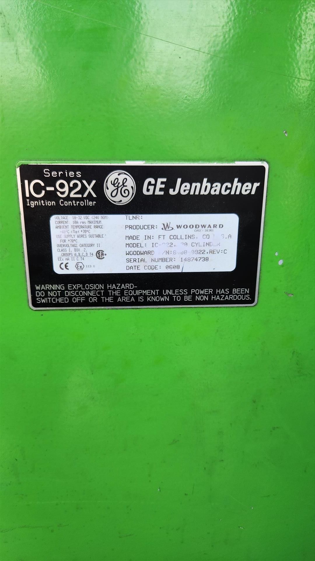 GE Jenbacher Generator Set w/ Engine model JGS 312 Engine type J312GSC86, s/n 4721681, w/ - Image 37 of 48
