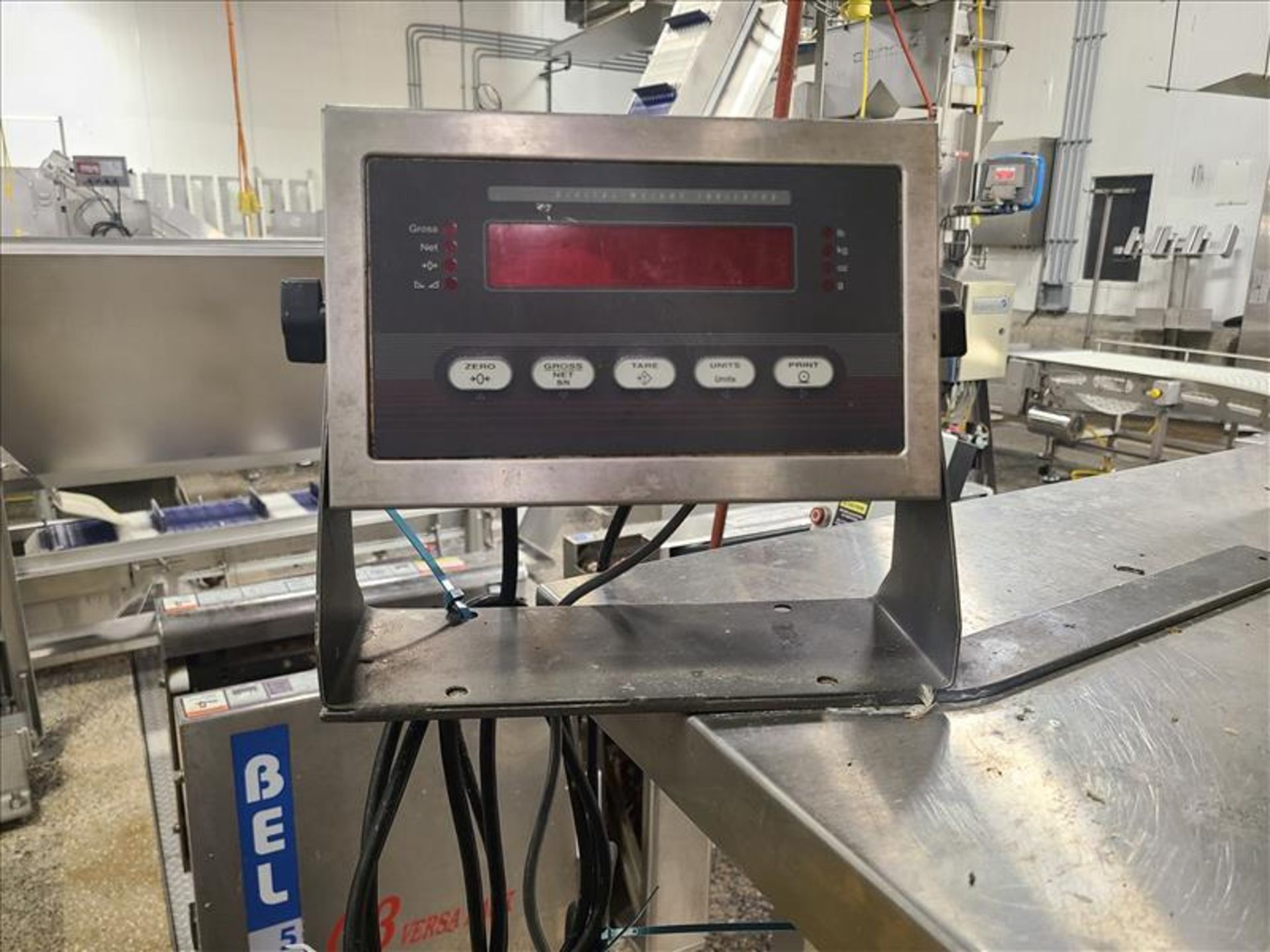 in-line scale, stainless steel w/ RiceLake !Qplus355 2A weight indicator, 50 kg cap., 20 in. x 30 - Image 2 of 4