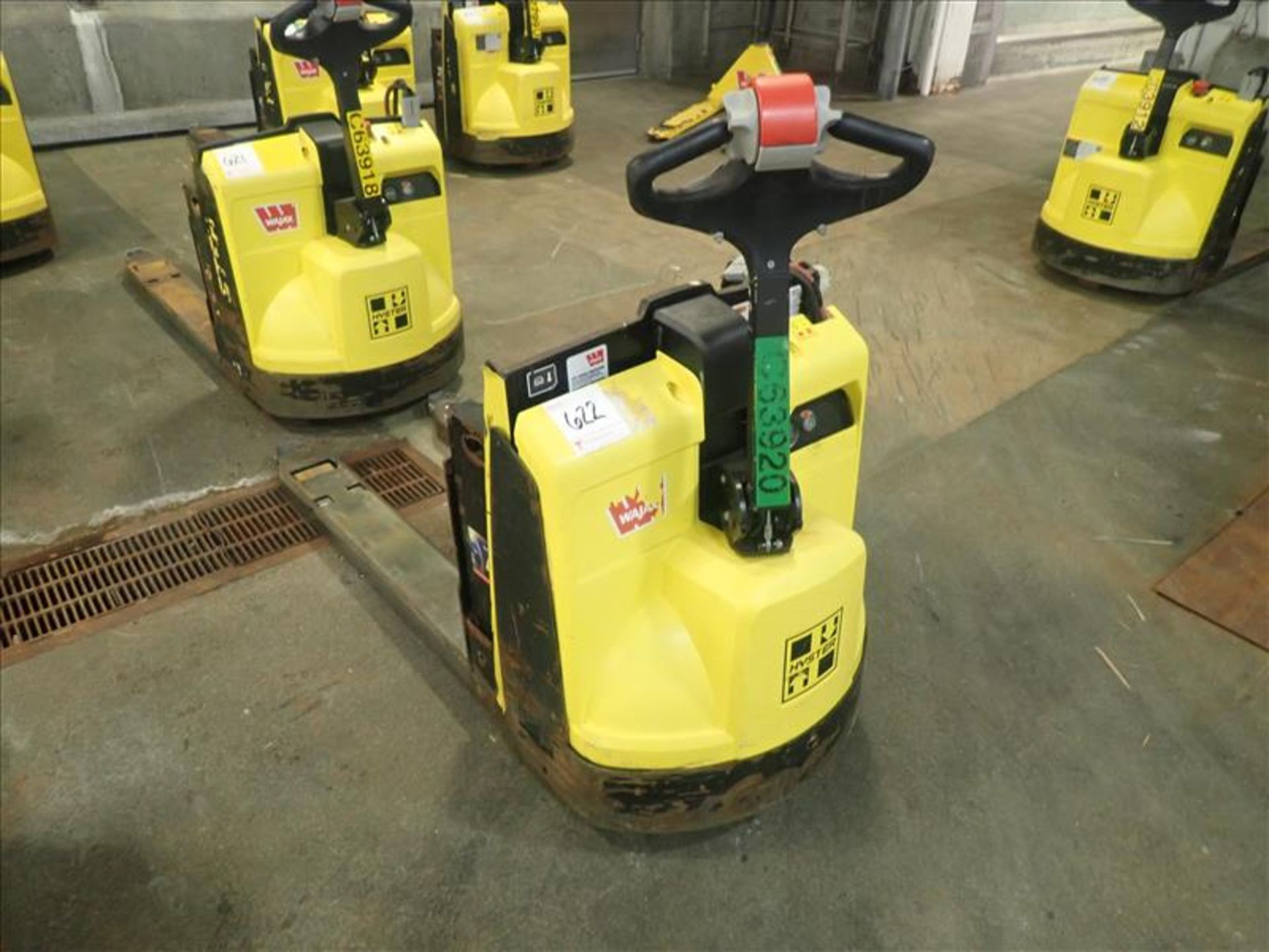Hyster walk-behind pallet truck, mod. W45ZHD,4500 lbs. cap., 24V (charger sold separately), no.