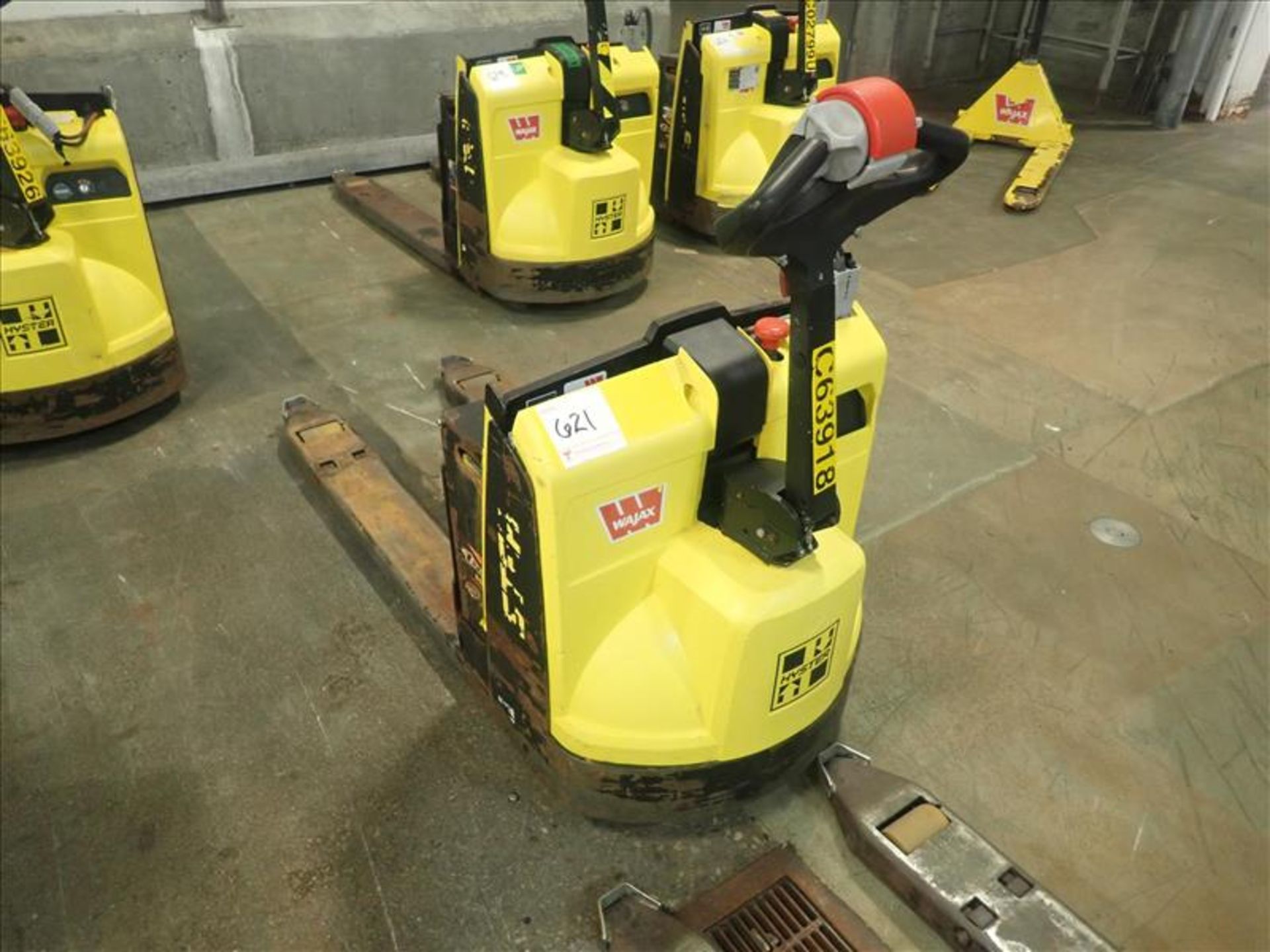 Hyster walk-behind pallet truck, mod. W45ZHD,4500 lbs. cap., 24V (charger sold separately), no.