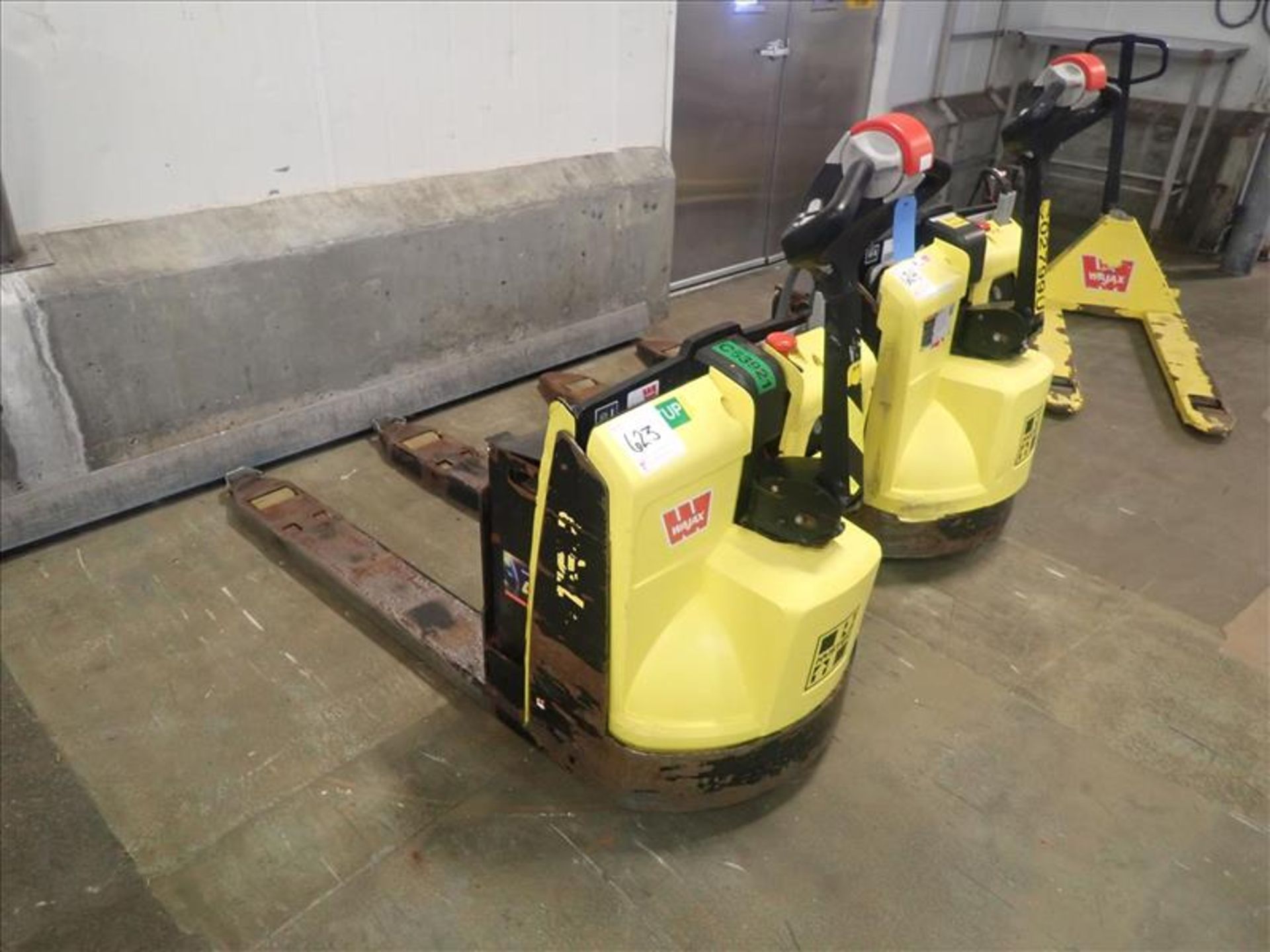 Hyster walk-behind pallet truck, mod. W45ZHD,4500 lbs. cap., 24V (charger sold separately), no.