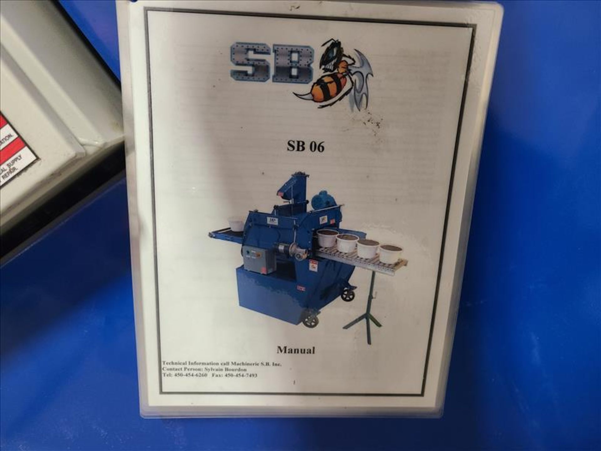 SB pot filler and bale breaker, mod.SB06, ser. no. 343606, 19 in. x 60 in. belt conveyor, 0.5 hp, - Image 5 of 7