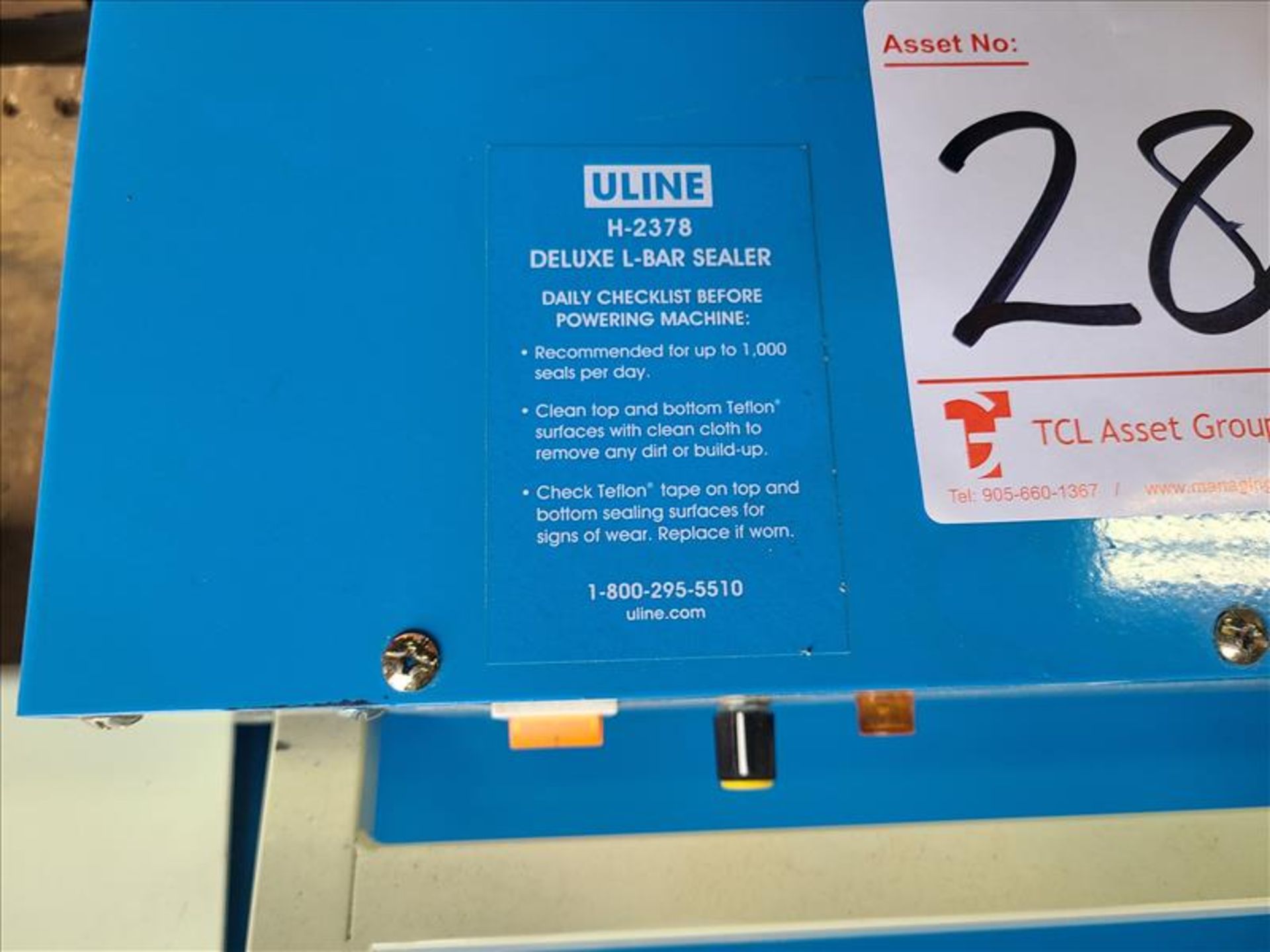Uline Deluxe L-Bar sealer, mod. H-2378 - Image 3 of 4