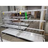 (2) hang drying carts, 32 in. x 62 in. x 72 in. w/ casters