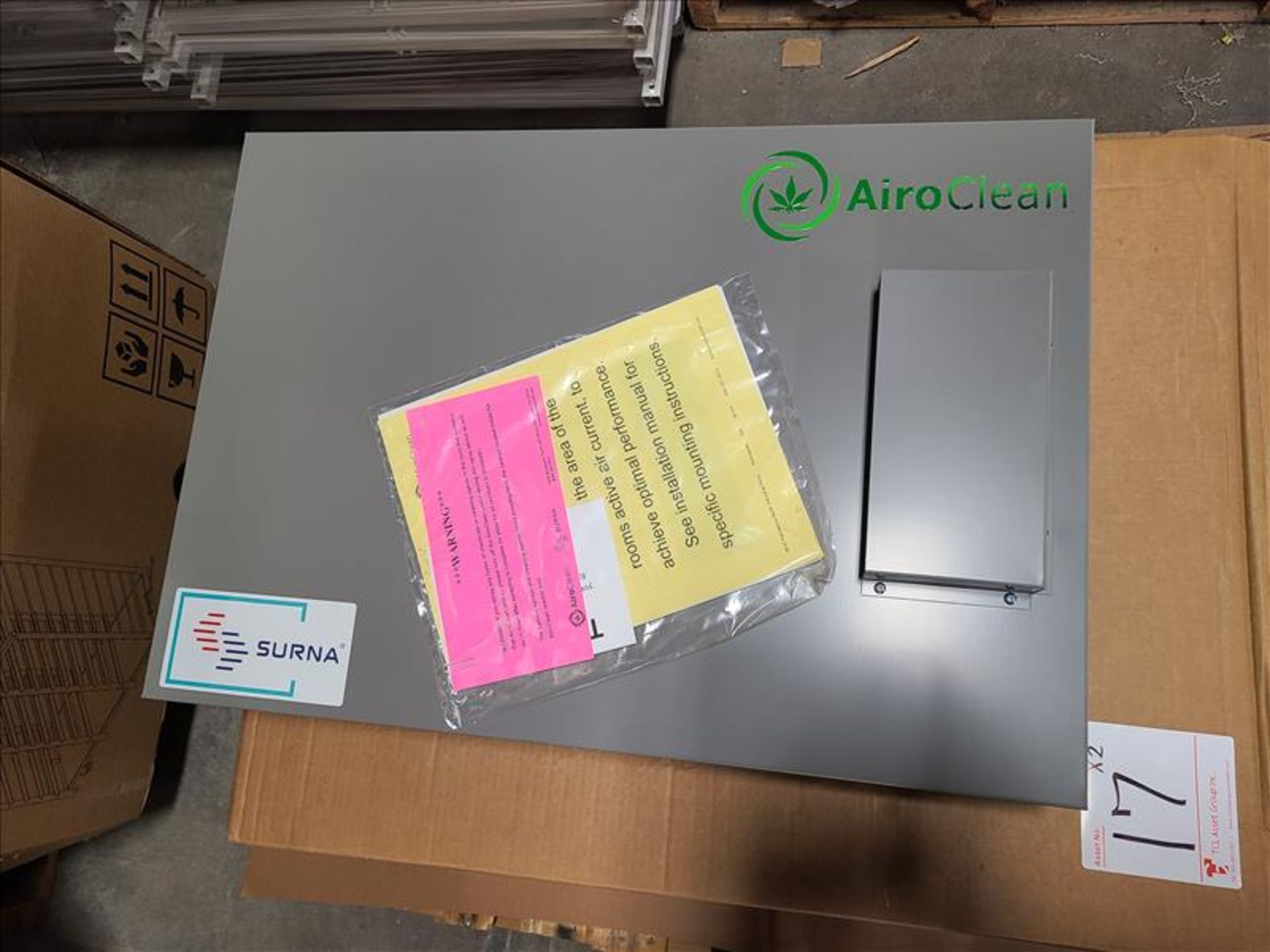 (2) NEW Surna grow room air sanitization units, mod. AirClean Airo-50 - Image 2 of 4