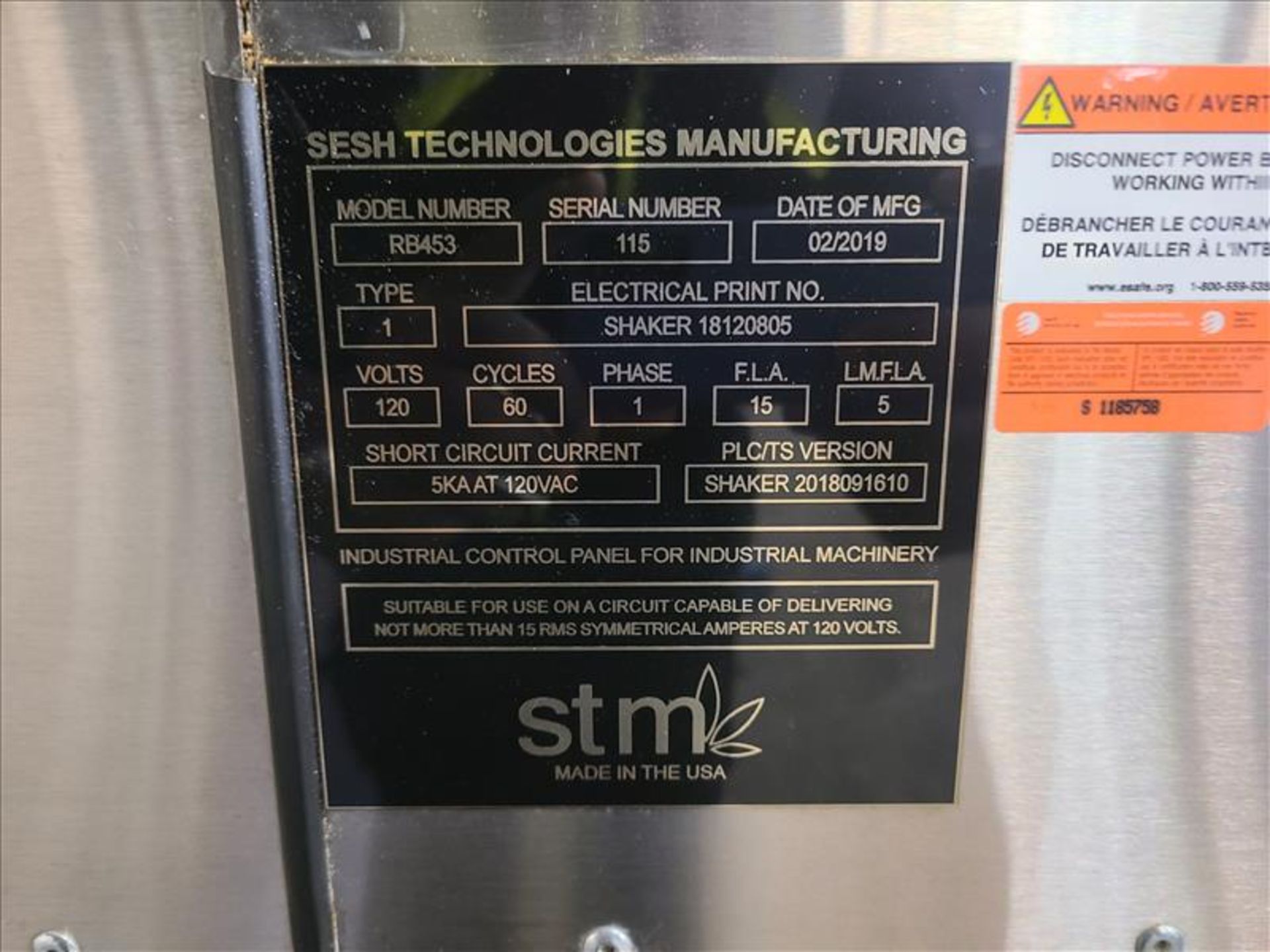 STM RocketBox pre-roll machine, mod. RB453, ser. no. 115 (2019) - Image 4 of 4