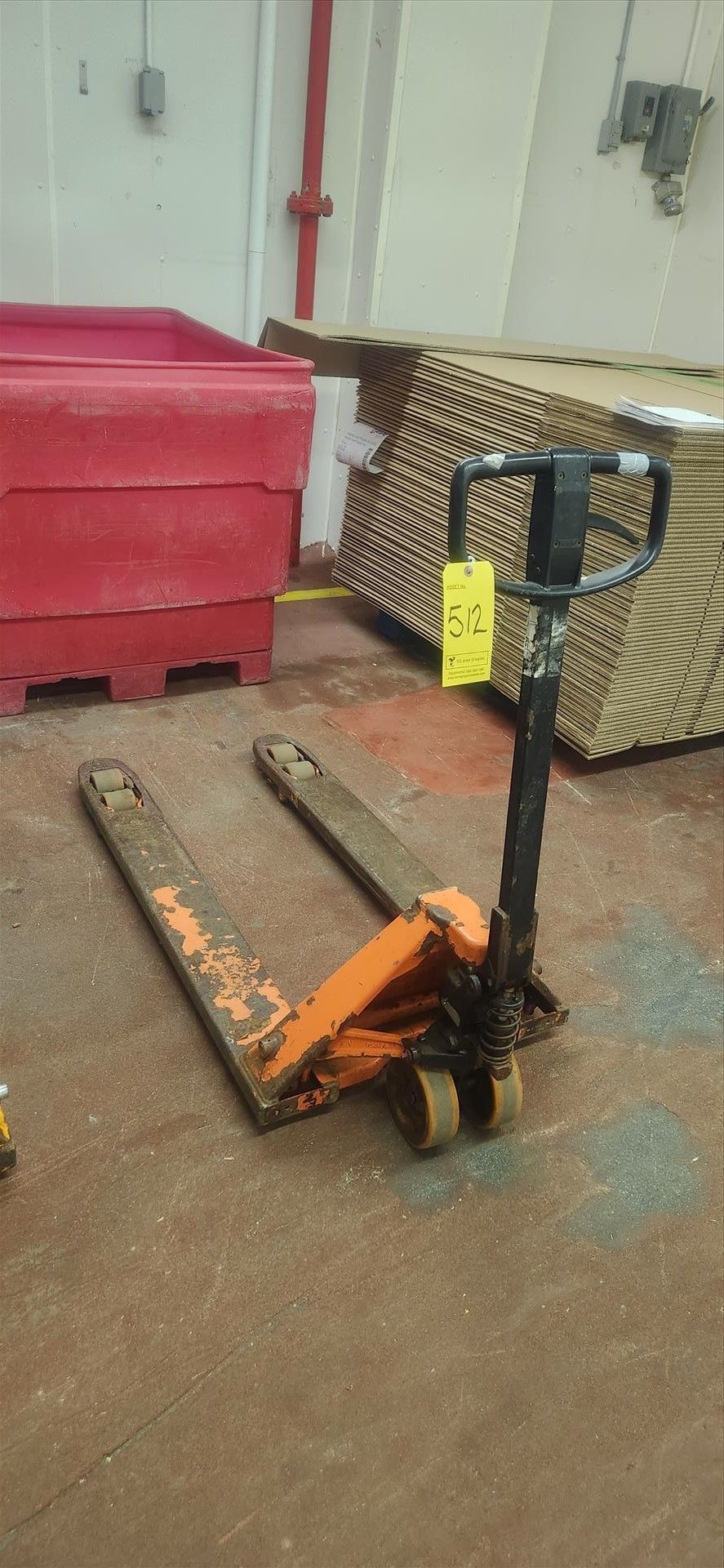 hydraulic pallet truck, 5500 lbs. cap. [Loc. Throughout Plant]