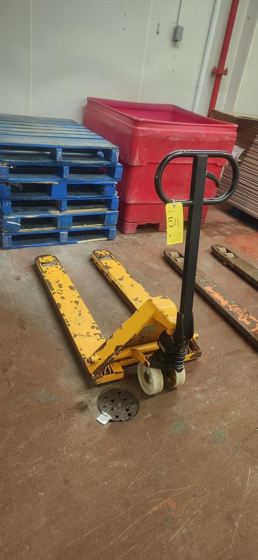 hydraulic pallet truck, 5500 lbs. cap. [Loc. Throughout Plant]