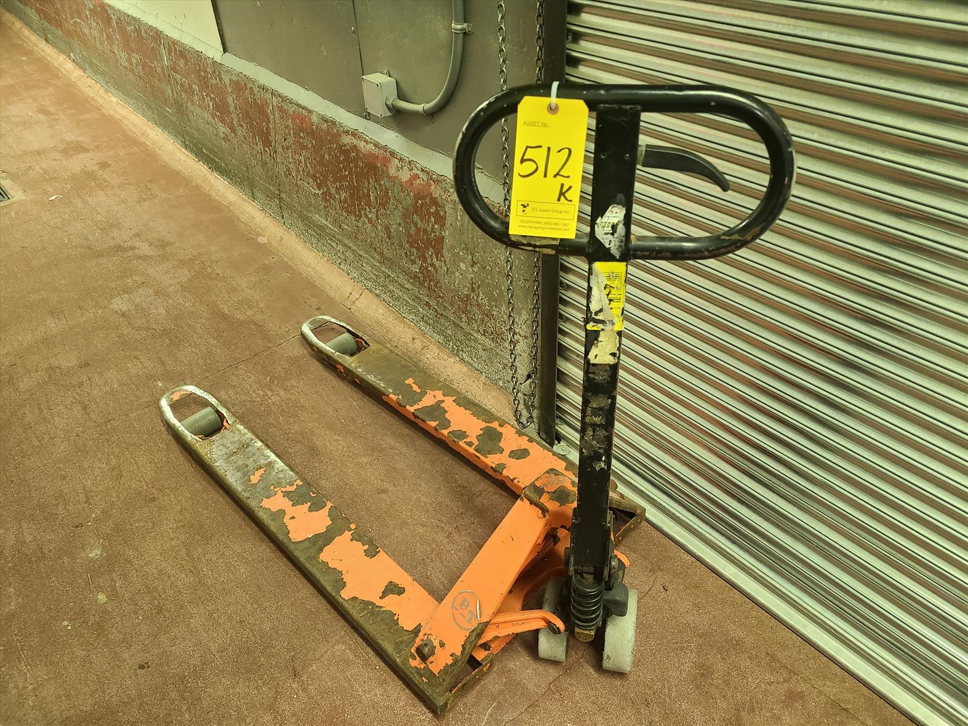 hydraulic pallet truck, 5500 lbs. cap. [Loc. Throughout Plant]