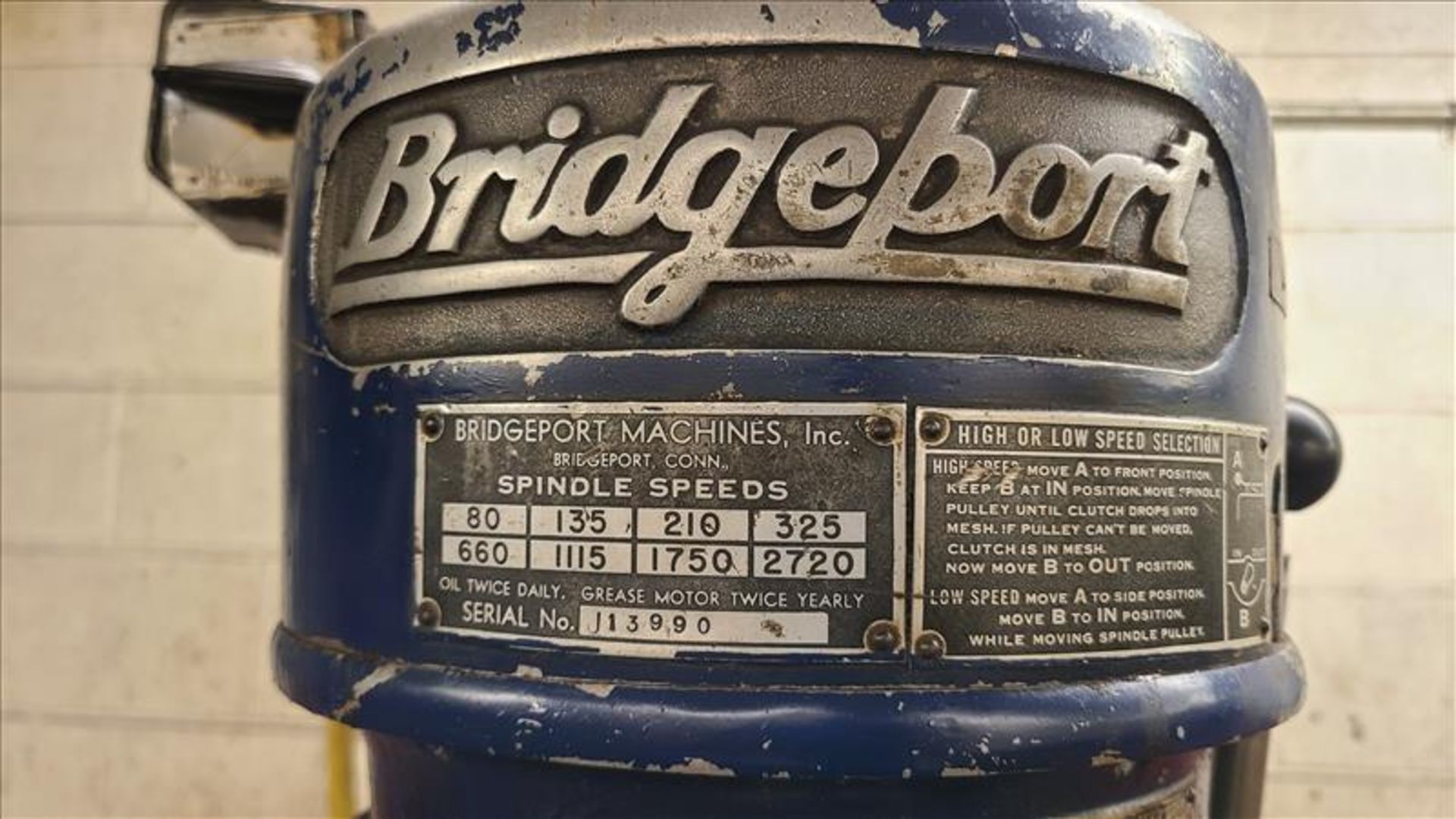 Bridgeport milling machine [Loc. Basement - Ethel] - Image 4 of 4