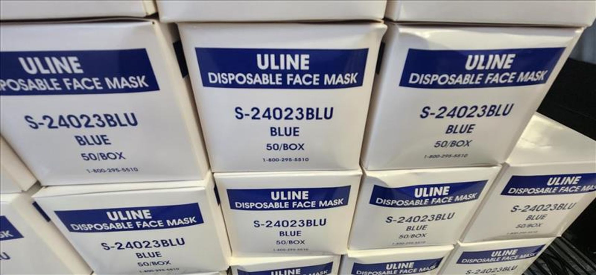 (95) Uline Face Masks, 50 pcs per box - Image 2 of 2