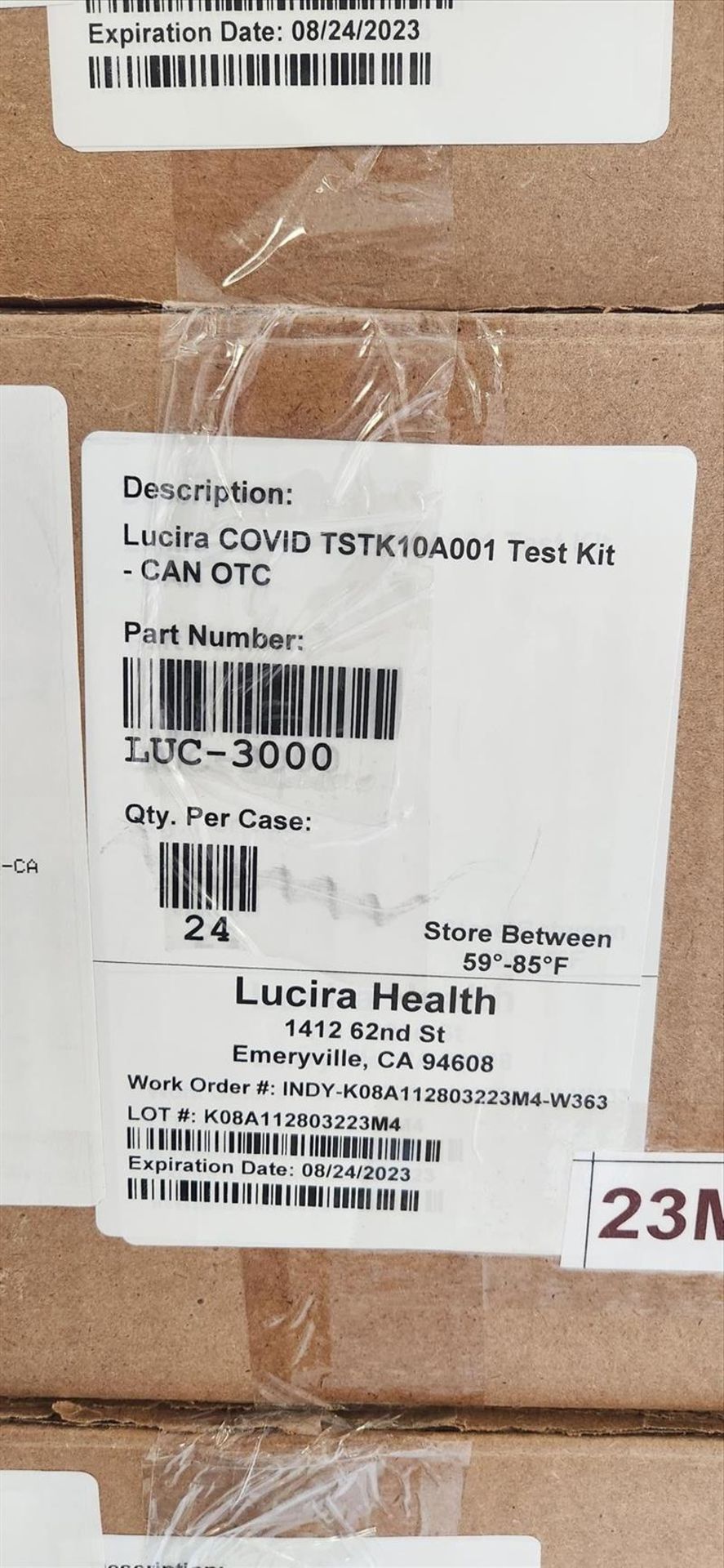 (48) Lucira Covid Test Kits TSTK10A001, 24 pcs per box - Image 2 of 2