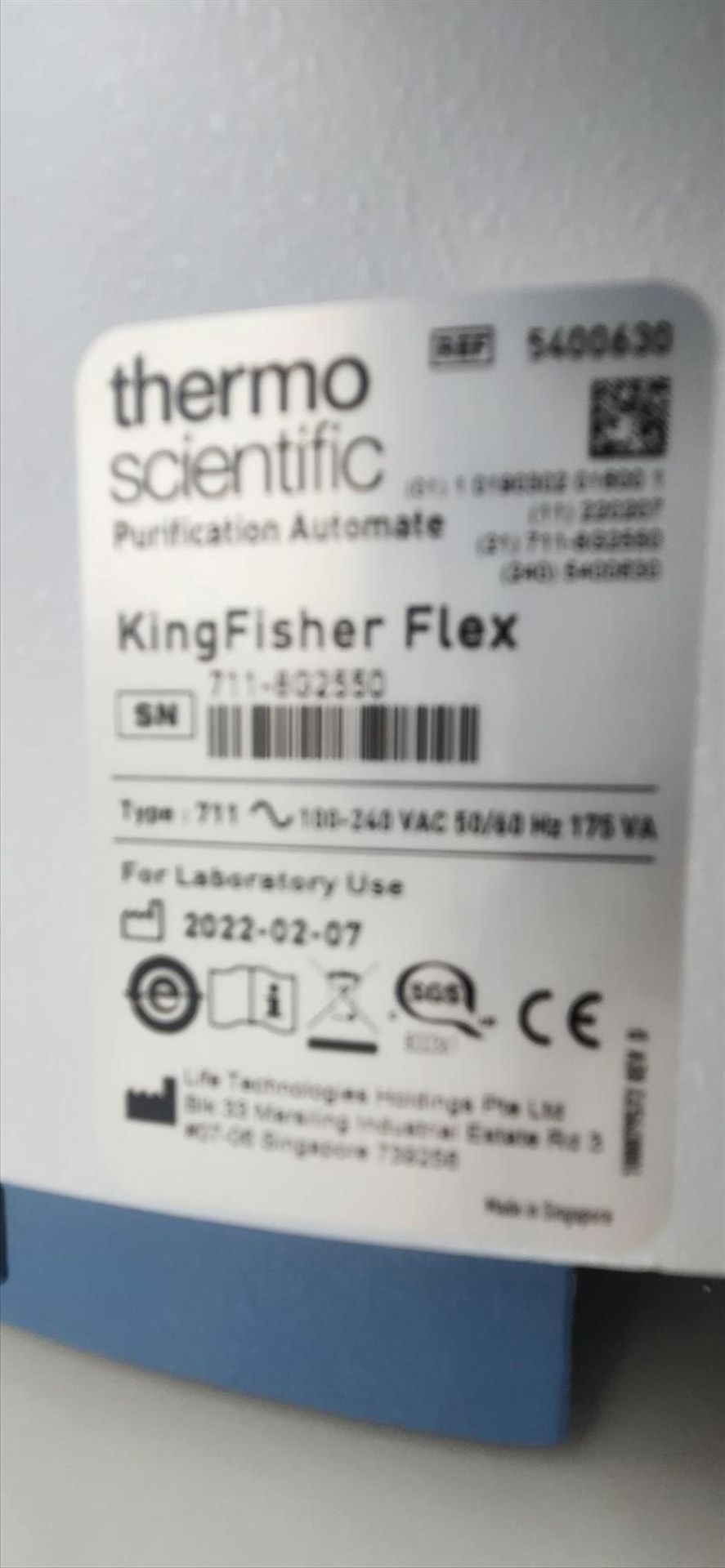 Thermo Scientific KingFisher Flex Purification System, Fully Automated, S/N 711-8G2550 - Image 4 of 4