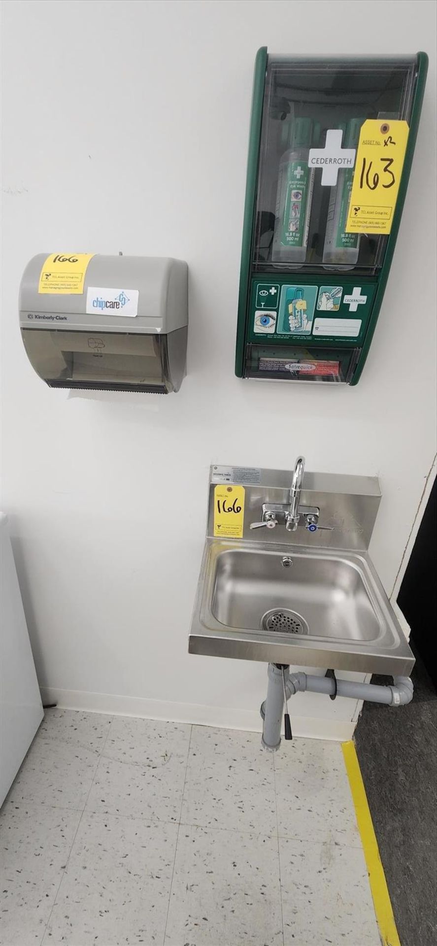 Advance Tabco s/s Sink w/ Hand Towel Dispenser