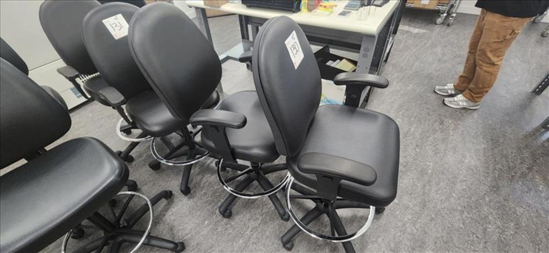 (2) Lab Chairs w/ arm rests, adjustable