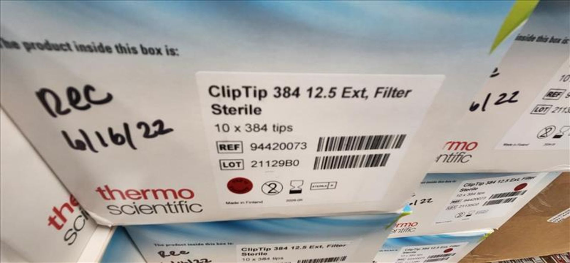 Lot of Thermo Scientific Sterile Filters, ClipTip 384 12.45 Ext - Image 2 of 2