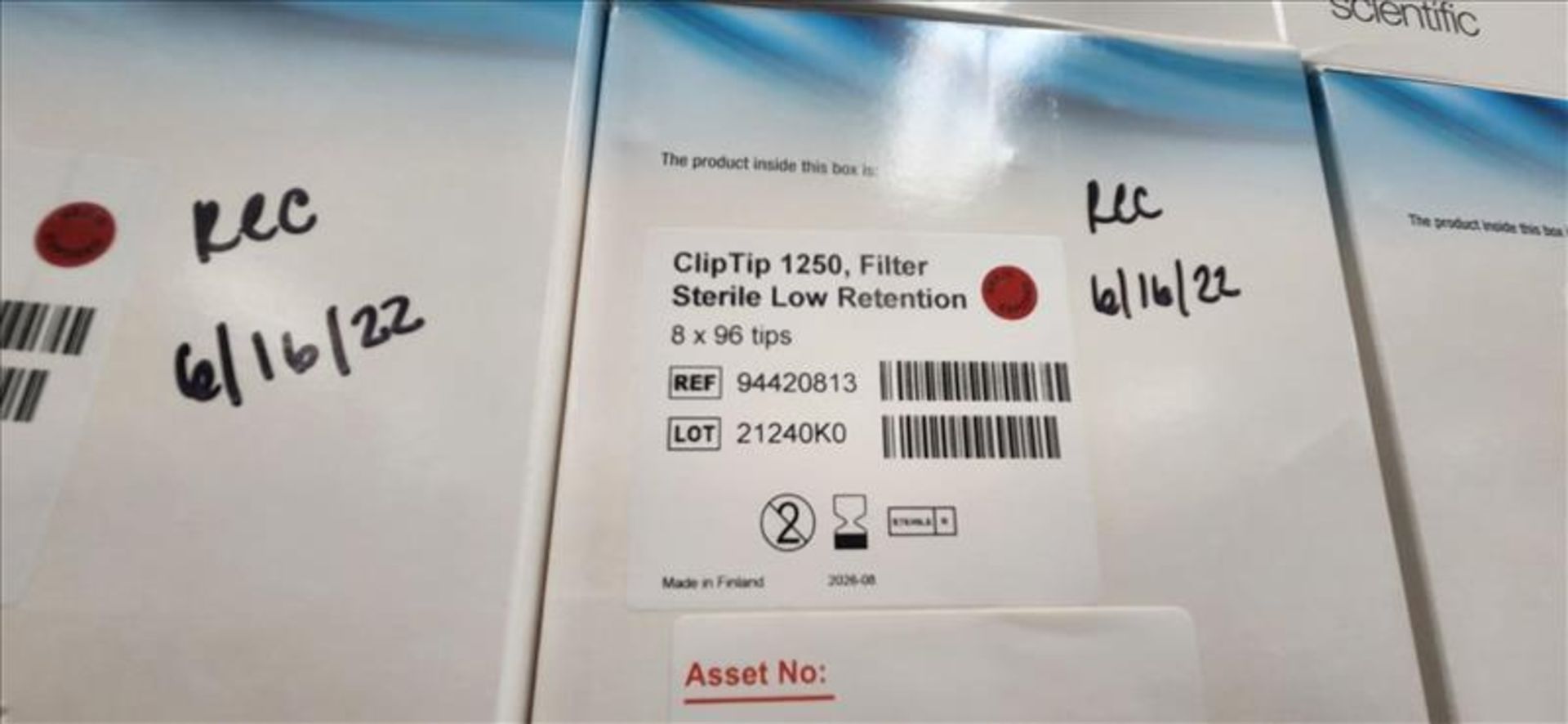 Lot of Thermo Scientific ClipTip 1250 Sterile Filters, Low Retention