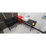 Treatment Room Suite: Table, 2 Chairs, Biohazard Disposal Bin