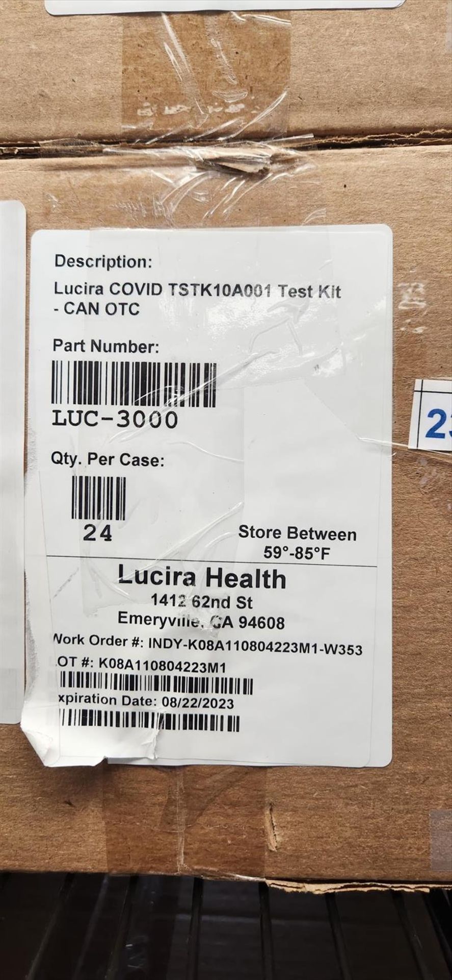 (26) Lucira Covid Test Kits TSTK10A001, 24 pcs per box - Image 2 of 2