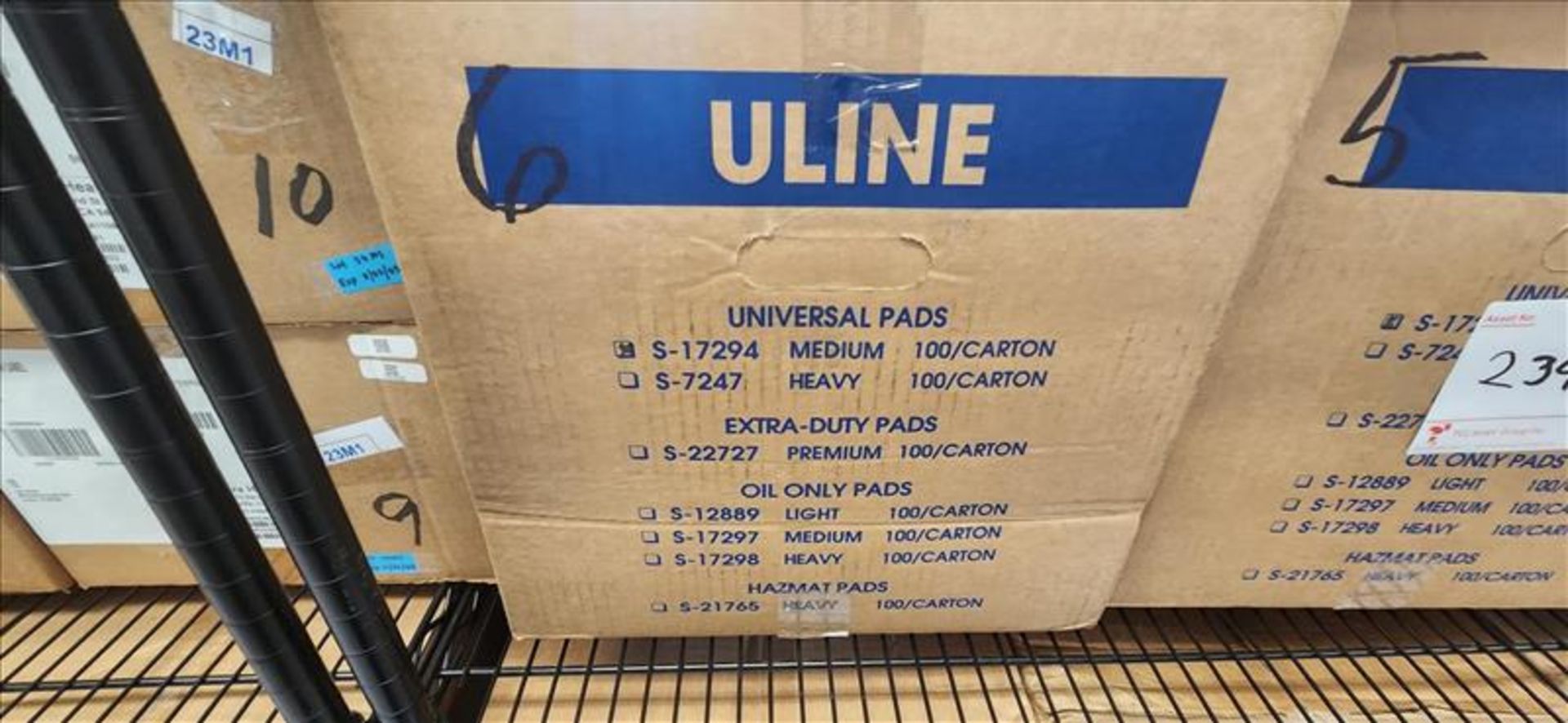 (10) Uline Universal Pads, 100 pcs per box - Image 2 of 2