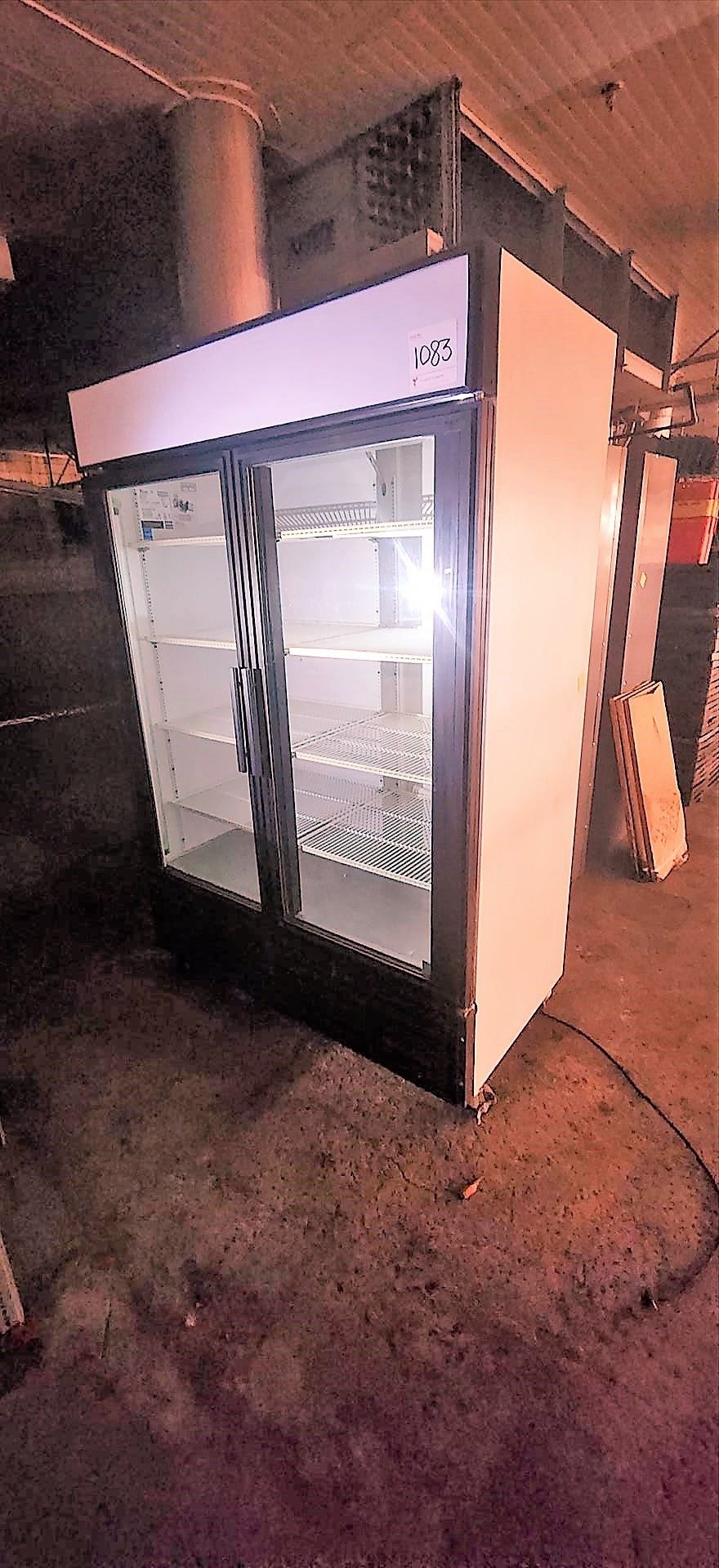 True display fridge, 2-door, mod. GDM-49, ser. no. 3595054, 1/2 hp NEW [TAG 1083 - LOC Paletta Cr.]