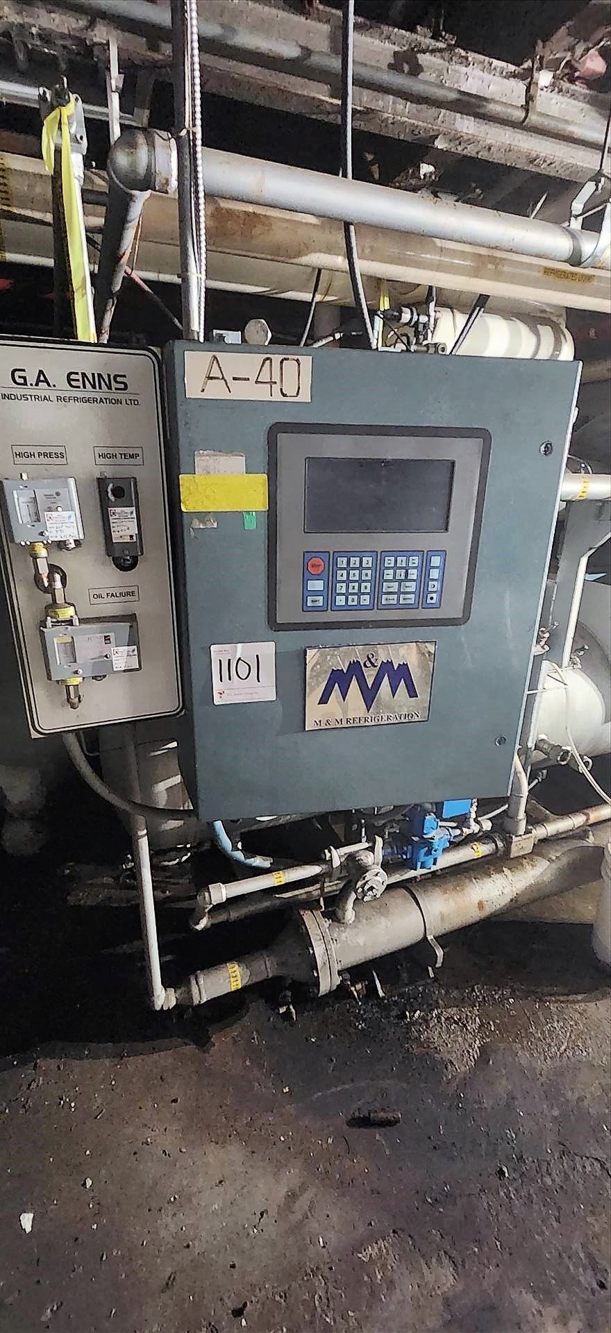 MandM ammonia compressor, ser. no. N/A, 250 hp, 300 psig at 300F [TAG 1101 - LOC Paletta Cr.] - Image 3 of 4