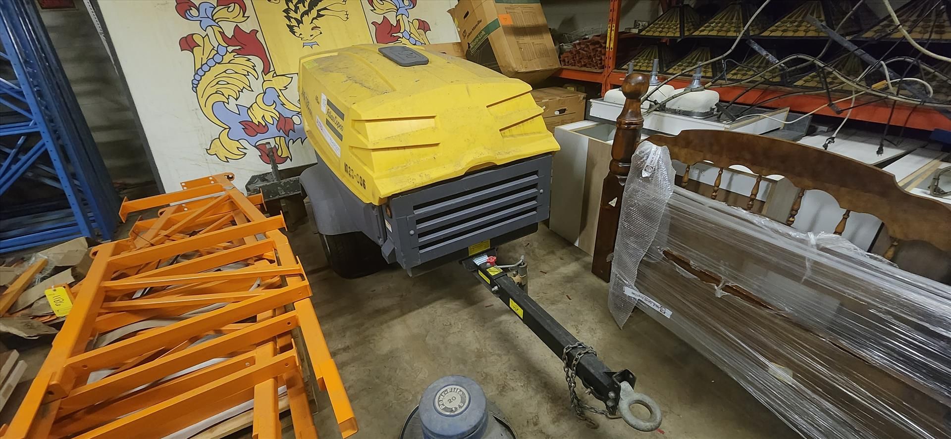 AtlasCopco air compressor, mod. XAS185KD7, 49 hp, towable [TAG 1187 - LOC Zelco Dr.] - Image 2 of 5