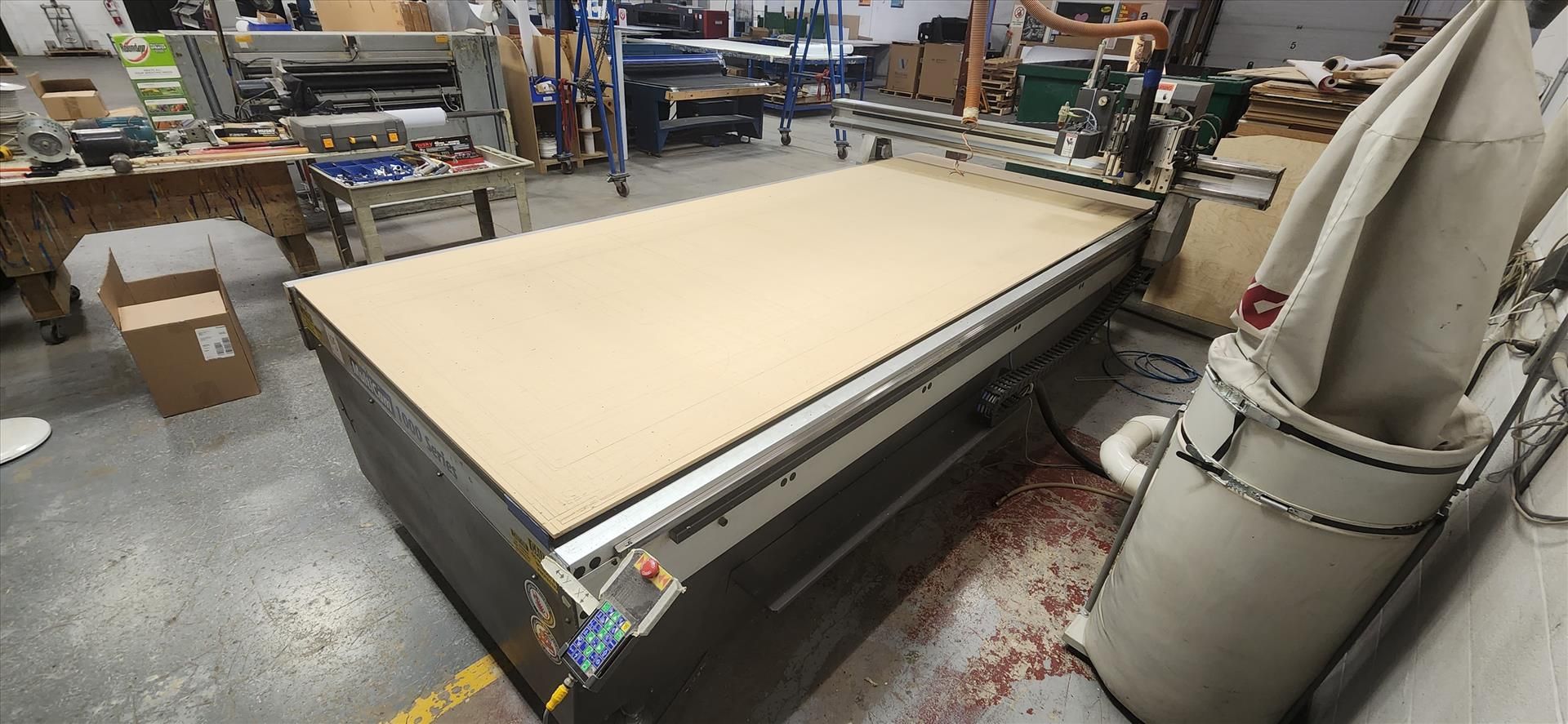 MultiCam 1000 Series CNC router, ser. no. 1-204-R06788 (2008), 61 in. x 145 in. table, c/w 12.6 kw - Image 2 of 2