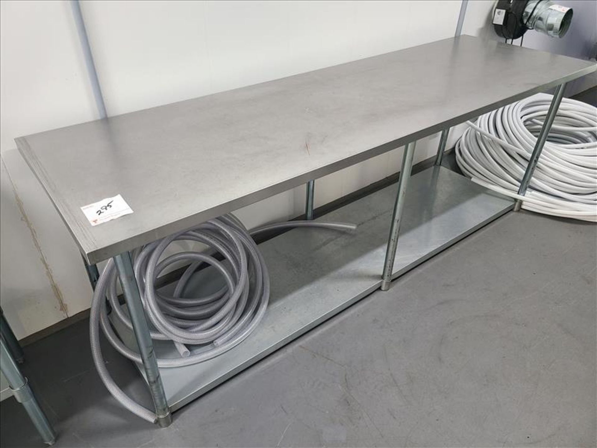 Stainless Steel Table, approx. 30 in. x 96 in.