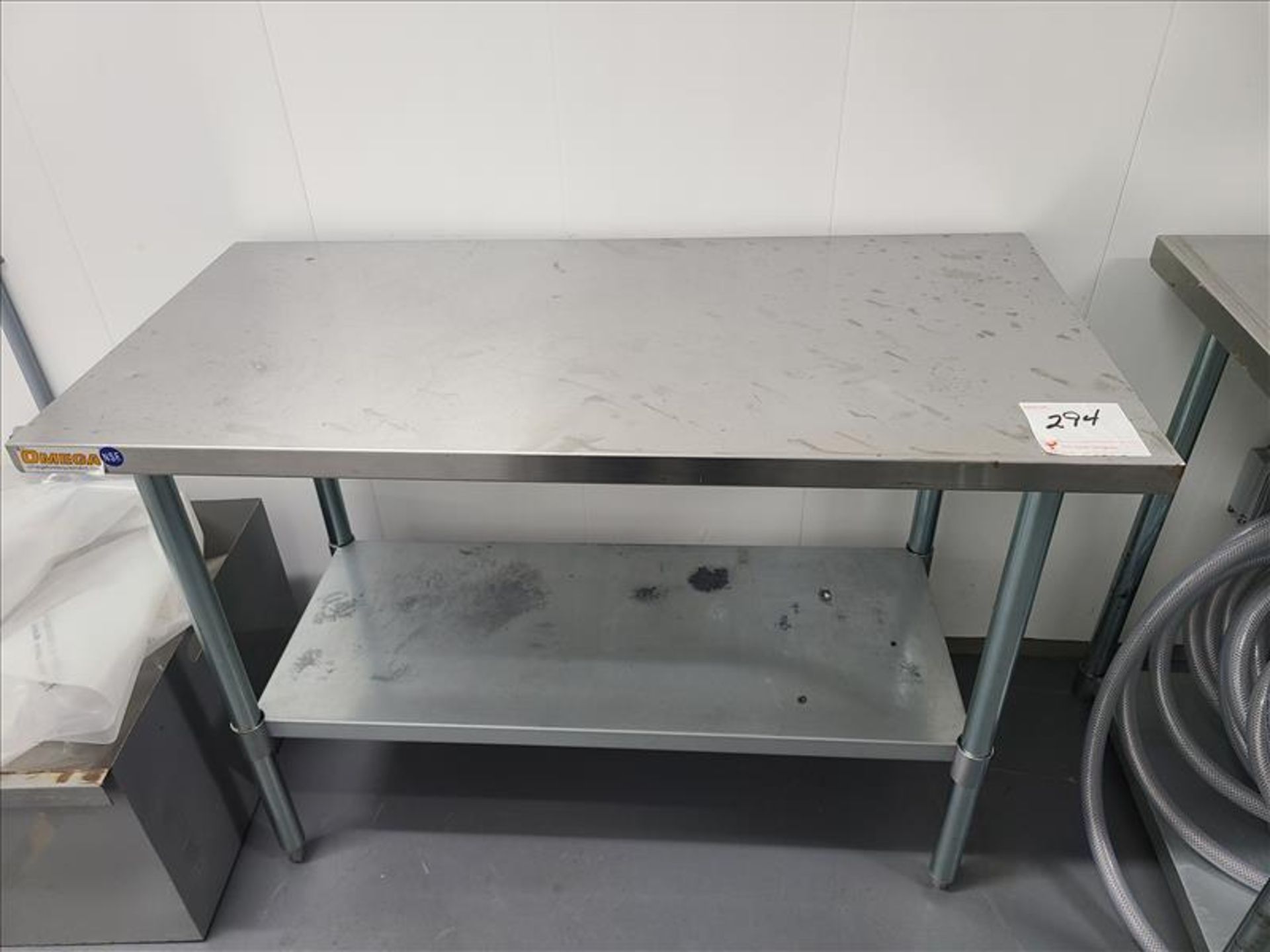 Stainless Steel Table, approx. 24 in. x 48 in.